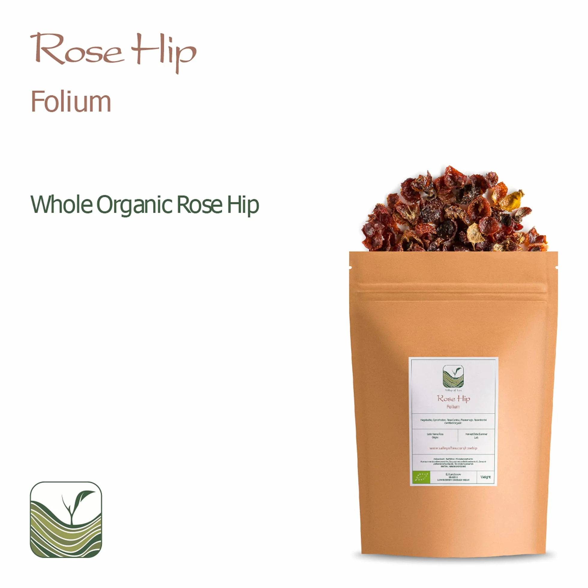 Rose Hip Organic Herbal Tea Dried Rosehips Cynorhodon Rosa Canina 100g