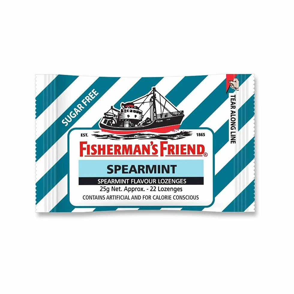 Fisherman's Friend Odświeżacz do ust, orzeźwiające i kojące pastylki do ssania – mięta, 22 sztuki (3 sztuki)