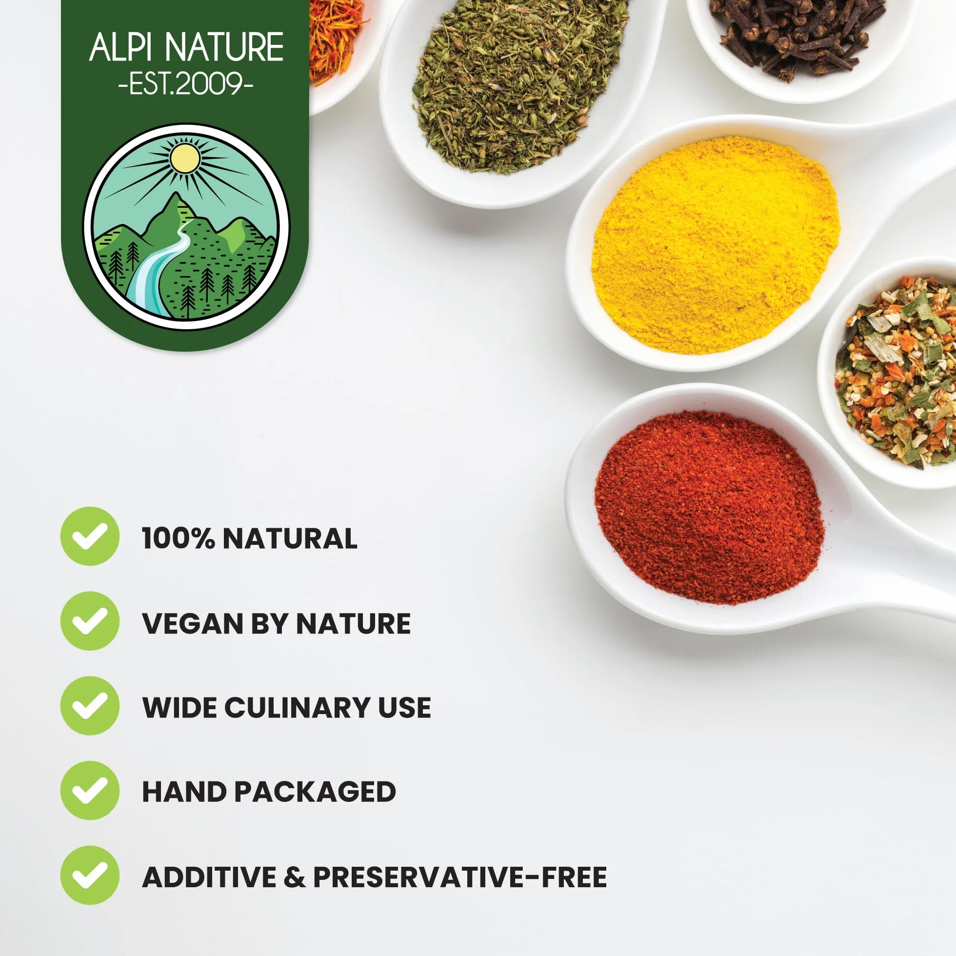 Alpi Nature Przyprawa do Makaronu 200g, Przyprawy i Zioła do Spaghetti, Włoska Mieszanka Ziół