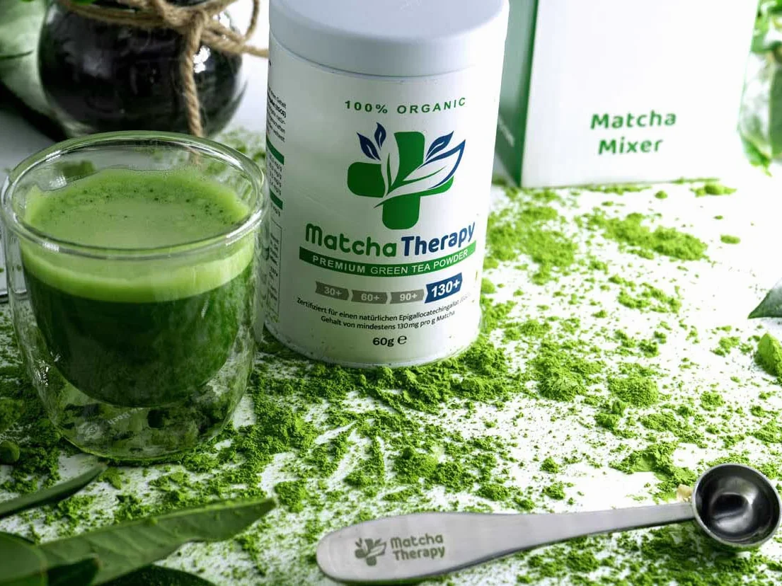 MatchaTherapy 100% Ekologiczna herbata Matcha 60g 130 mg/g EGCG Klasa Premium Japońska zielona