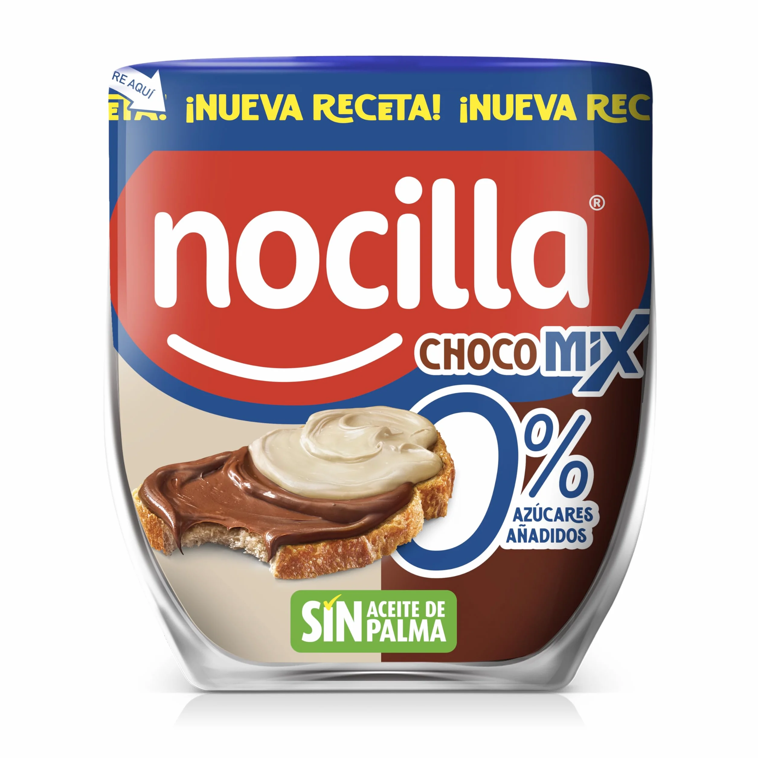 Nocilla, Czekoladowa pasta do smarowania 0% biała czekolada bez oleju palmowego, 180 g