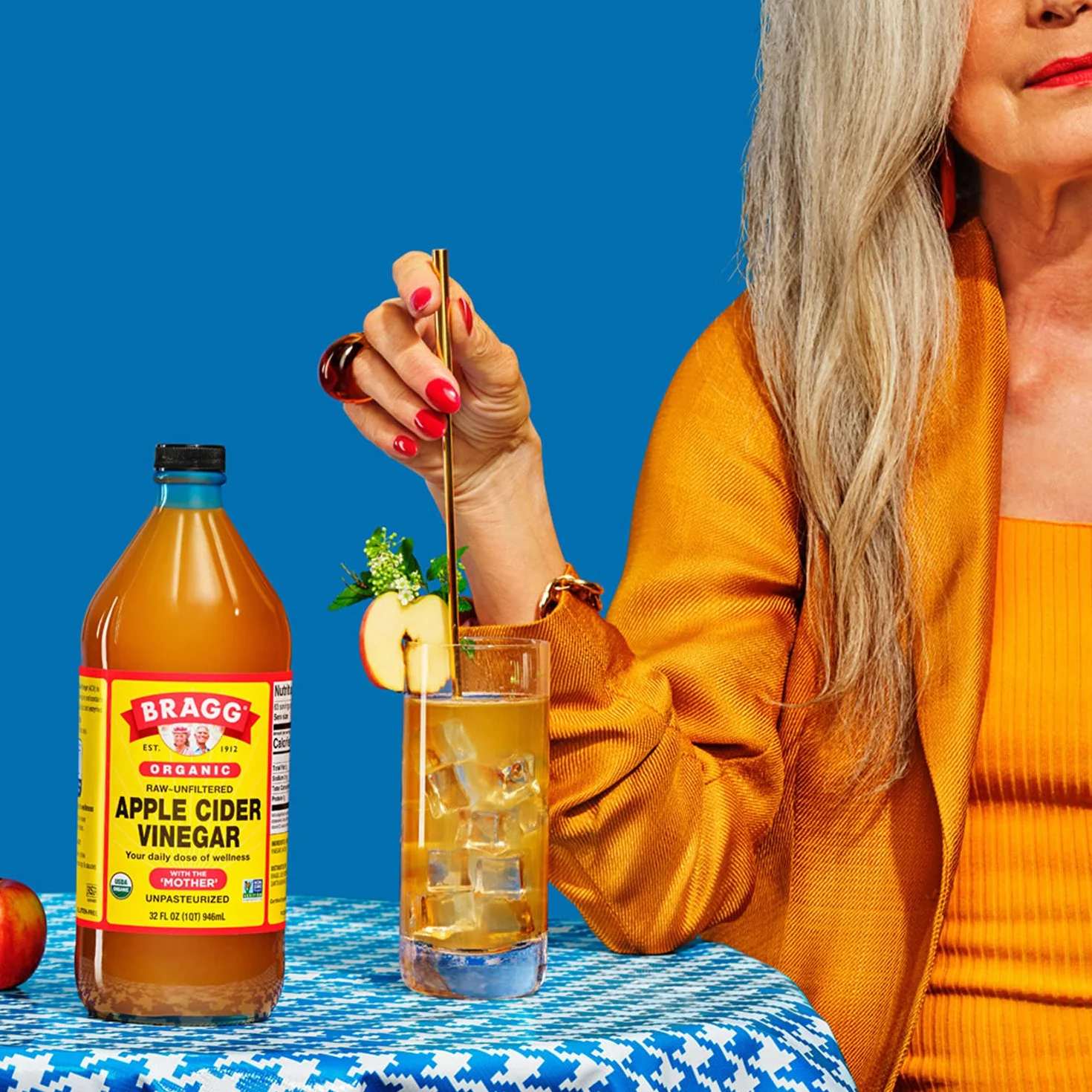 Bragg Apple Cider Vinegar Organiczny Surowy Niefiltrowany 16 Oz