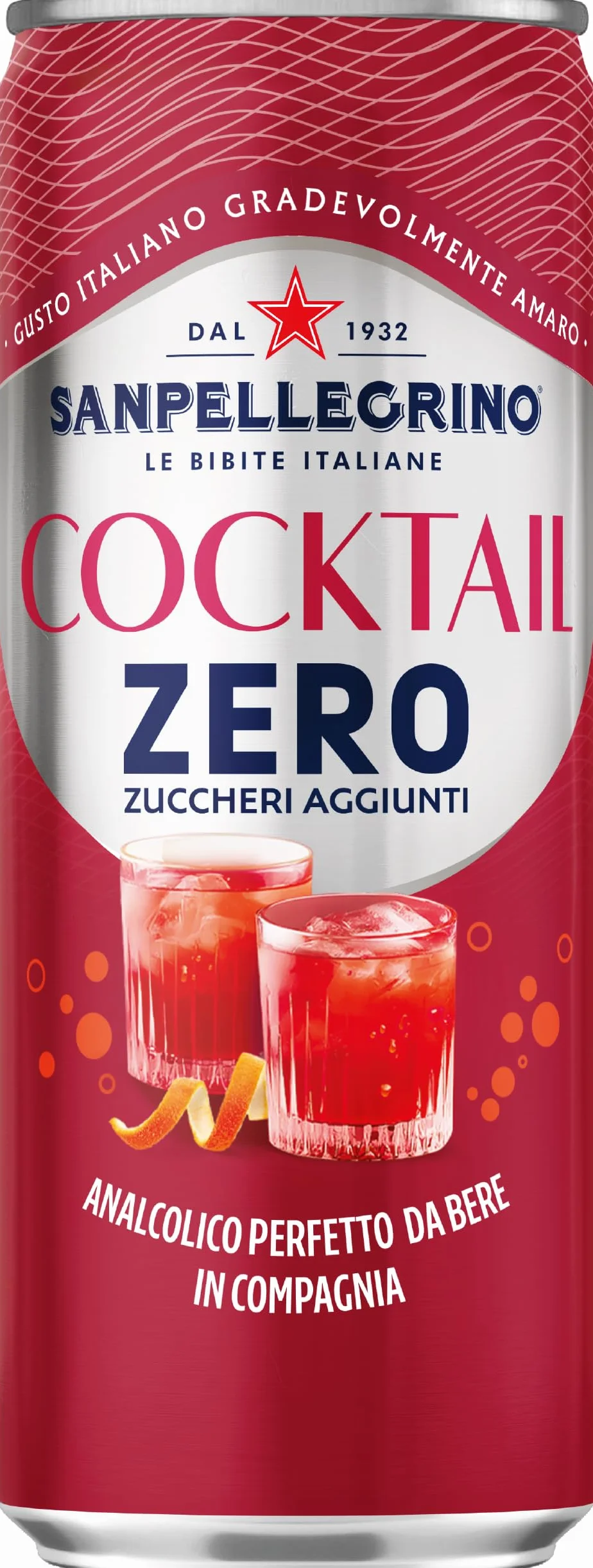 San Pellegrino Cocktail ZERO 330 ML bez cukru Zestaw 24 sztuk