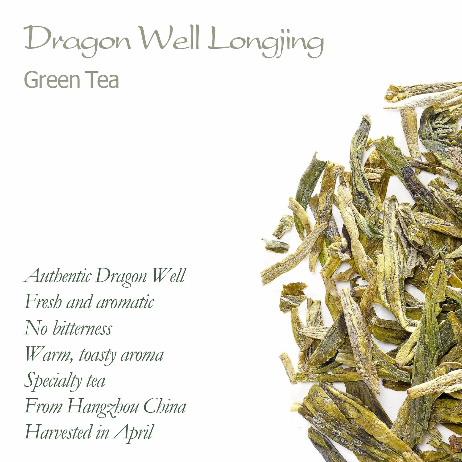 Dragon Well Green Tea - Longjing Loose Leaf Tea From China - Xihu Long Jing Chinese Tea - Lung Ching 50g