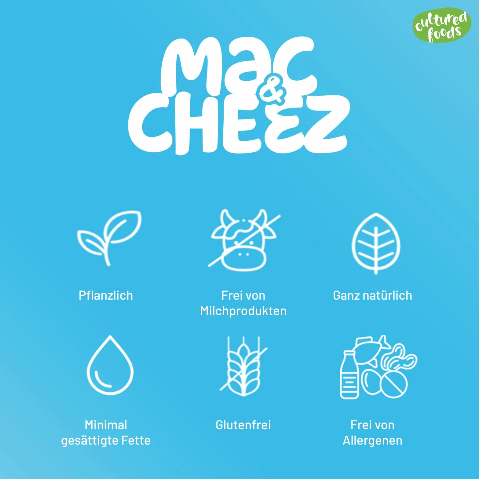 Cultured Foods Wegańskie Mac And Cheese Bez Glutenu Wegańskie Danie Serowe Bez Laktozy MAC & CHEEZ