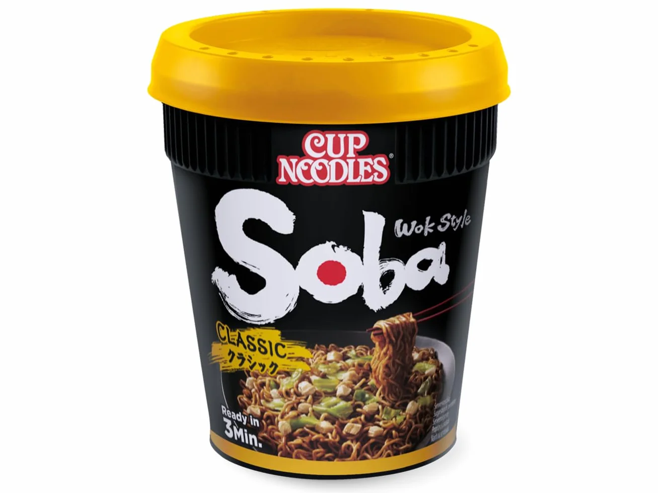 Klasyczny makaron soba z sosem z kubka yakisoba Nissin 92g - Pack de 6 pcs