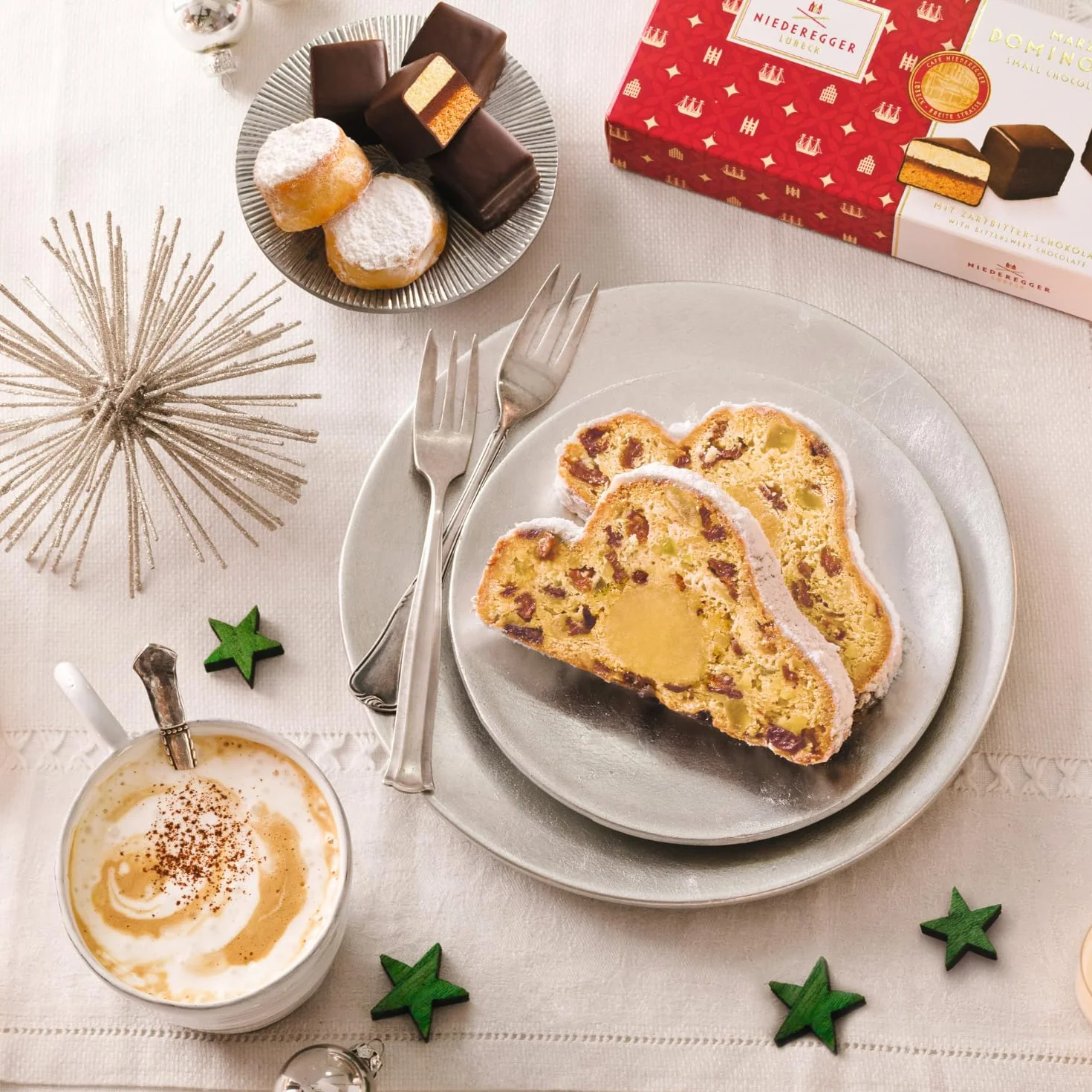 Niederegger Stollen Ciasto Tradycyjne Marcepanowe Świąteczne Ciasto Stollen 750 g