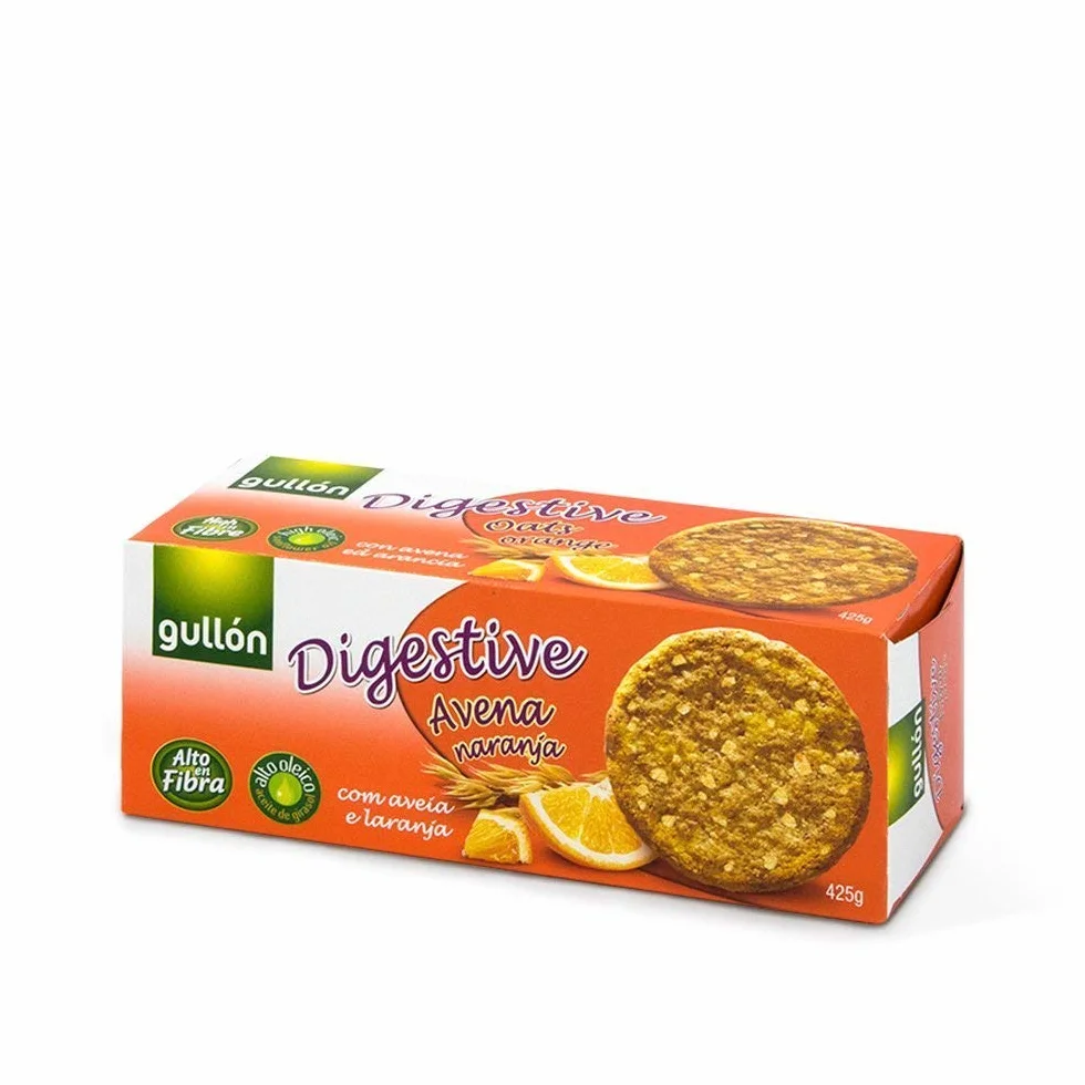 Gullón Digestiva ciastka z owsem i pomarańczą 425 g