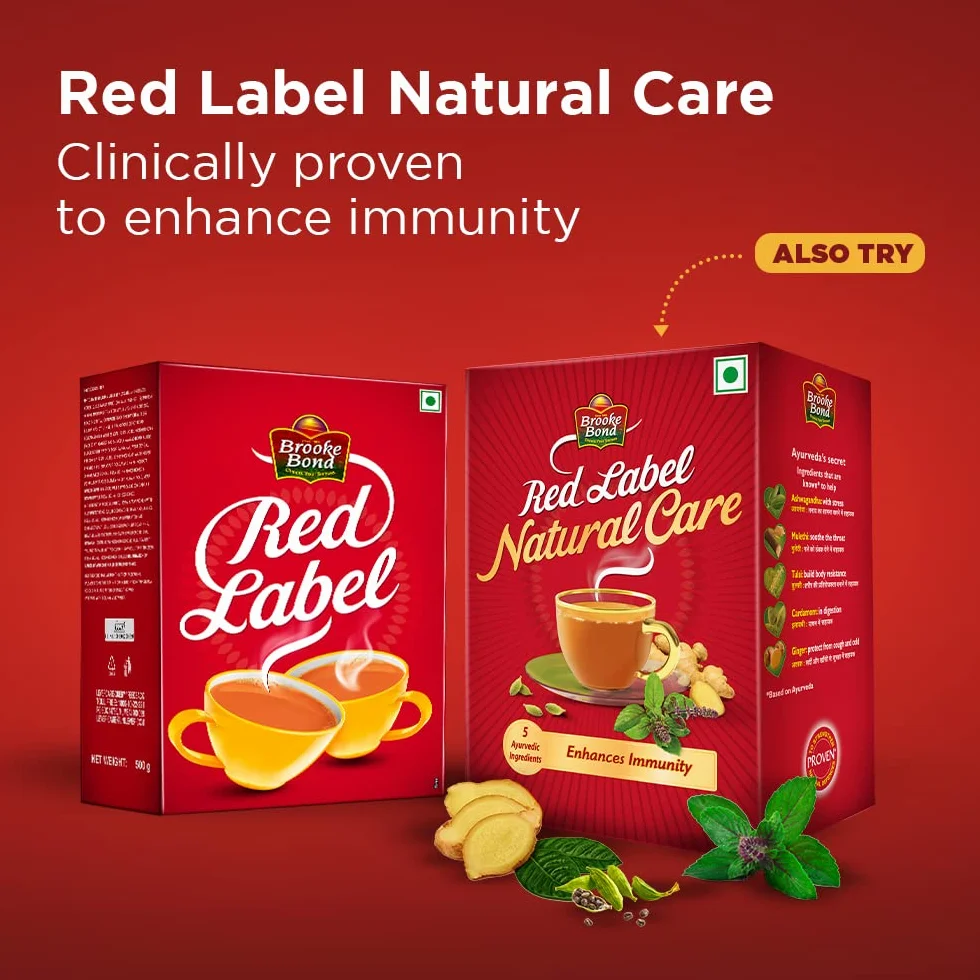 Brooke Bond, herbata Red Label, 250 gramów, Indie 259.5 g Smak Wspólnoty