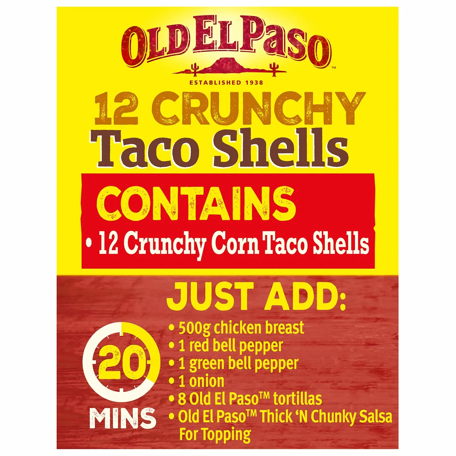 Old El Paso Taco Shells 156 g