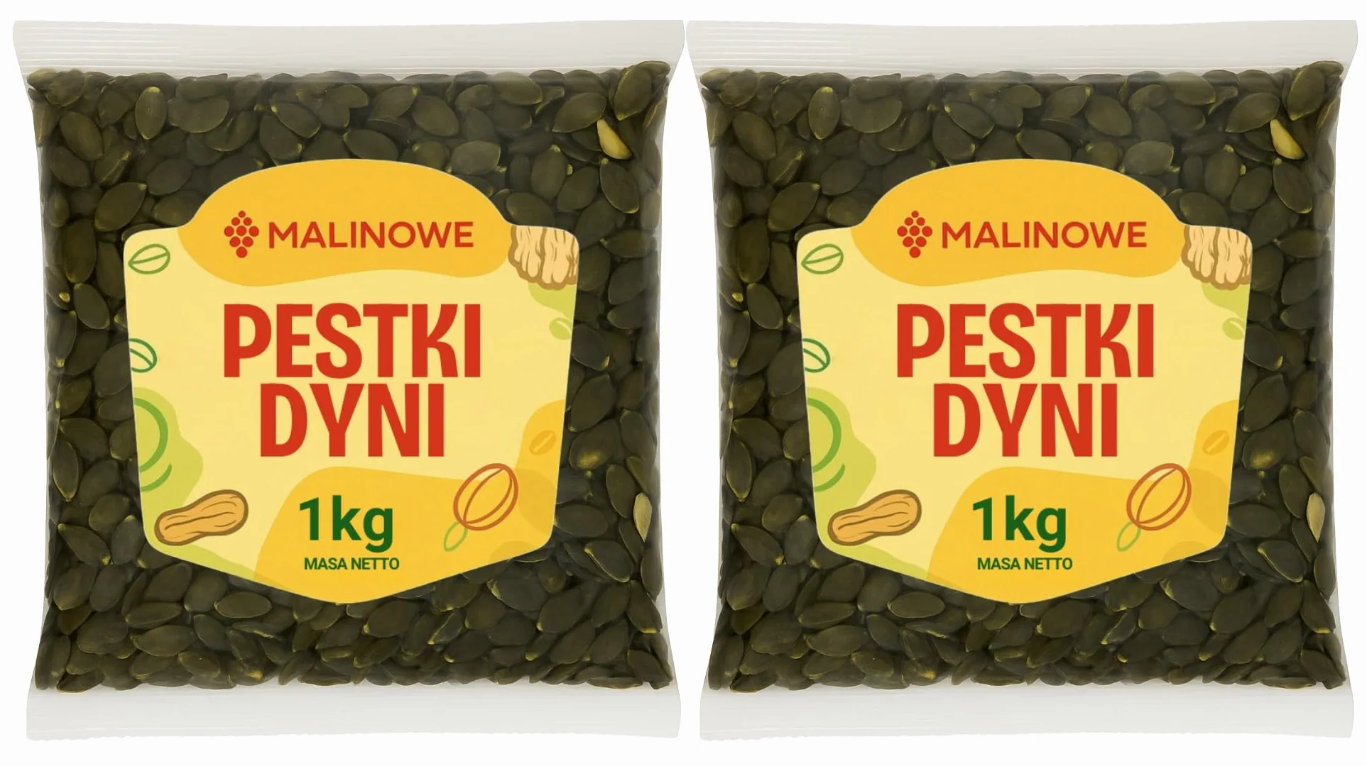 Pestki Dyni Łuskane 2 x 1kg Naturalne Suszone