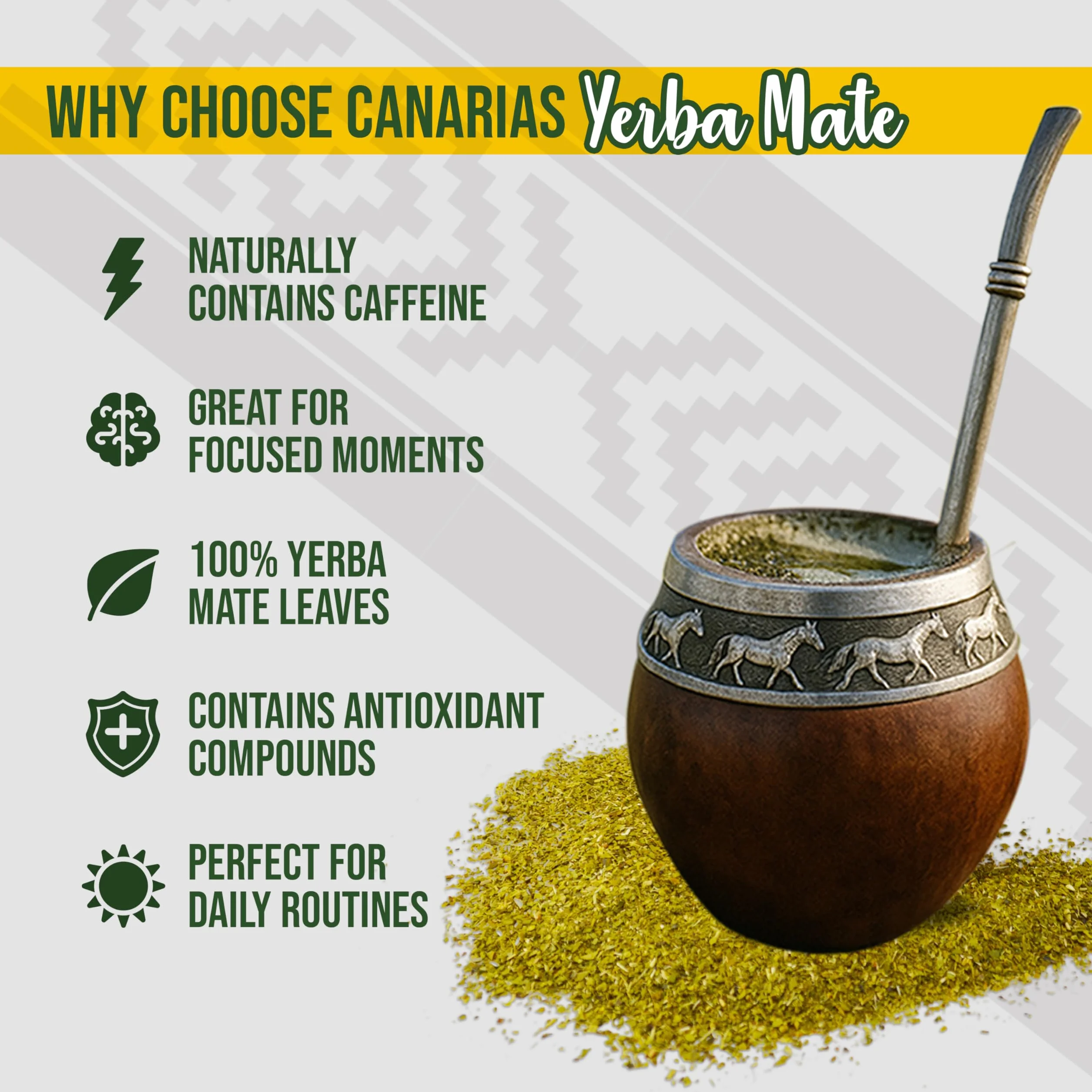 Canarias Yerba Mate Canarias (matowa trawa) 500g