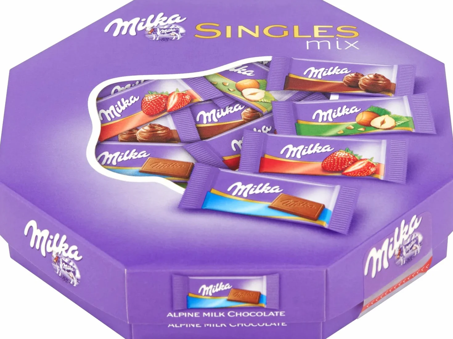 Milka Singles Mix Mieszanka czekoladek mlecznych 138 g
