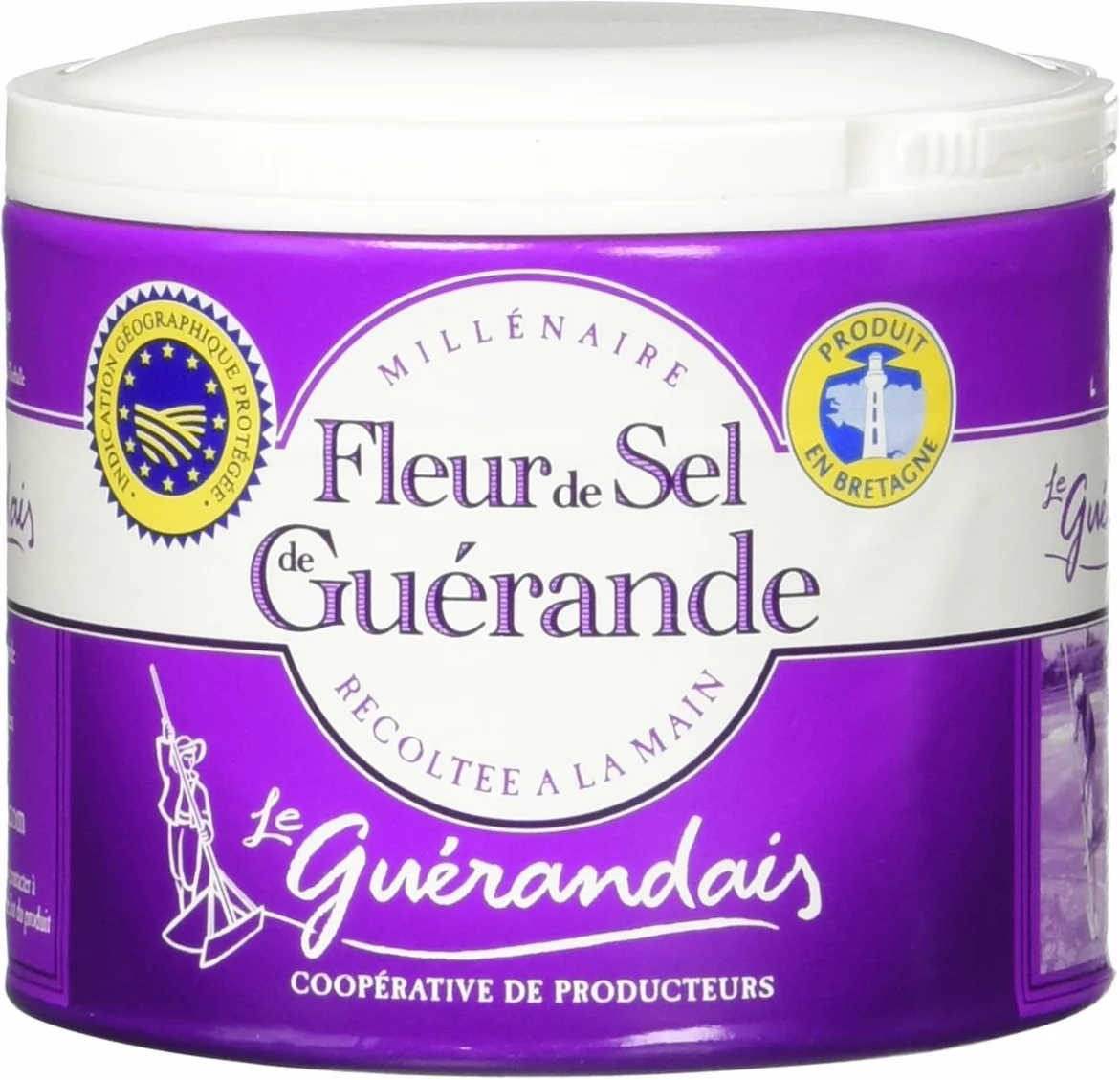 Guerande 'Fleur De Sel' Sea Salt,4 oz, opakowanie 2 firmy Le Guerandais