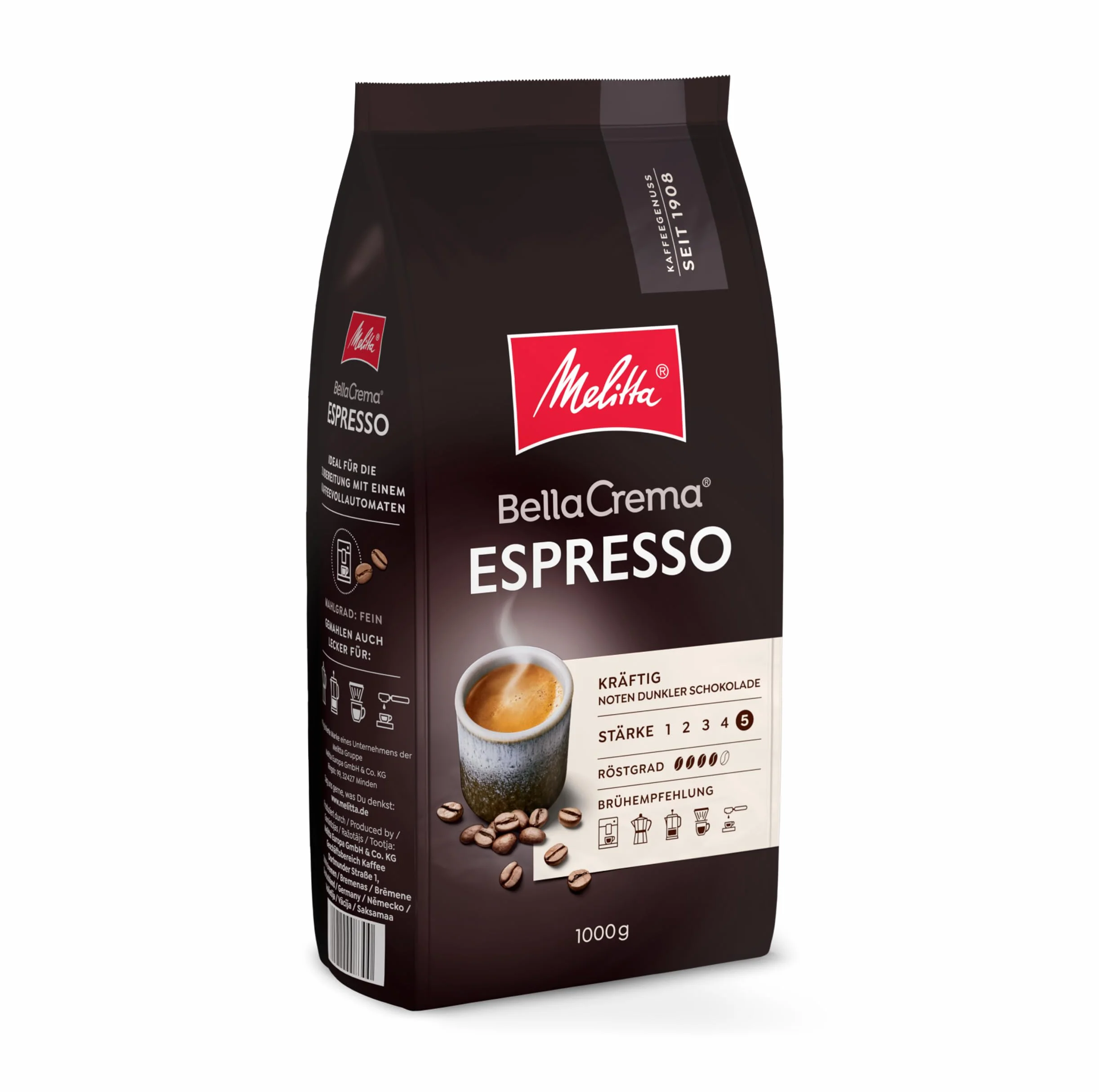 Melitta Bellacrema Kawa Ziarnista Espresso