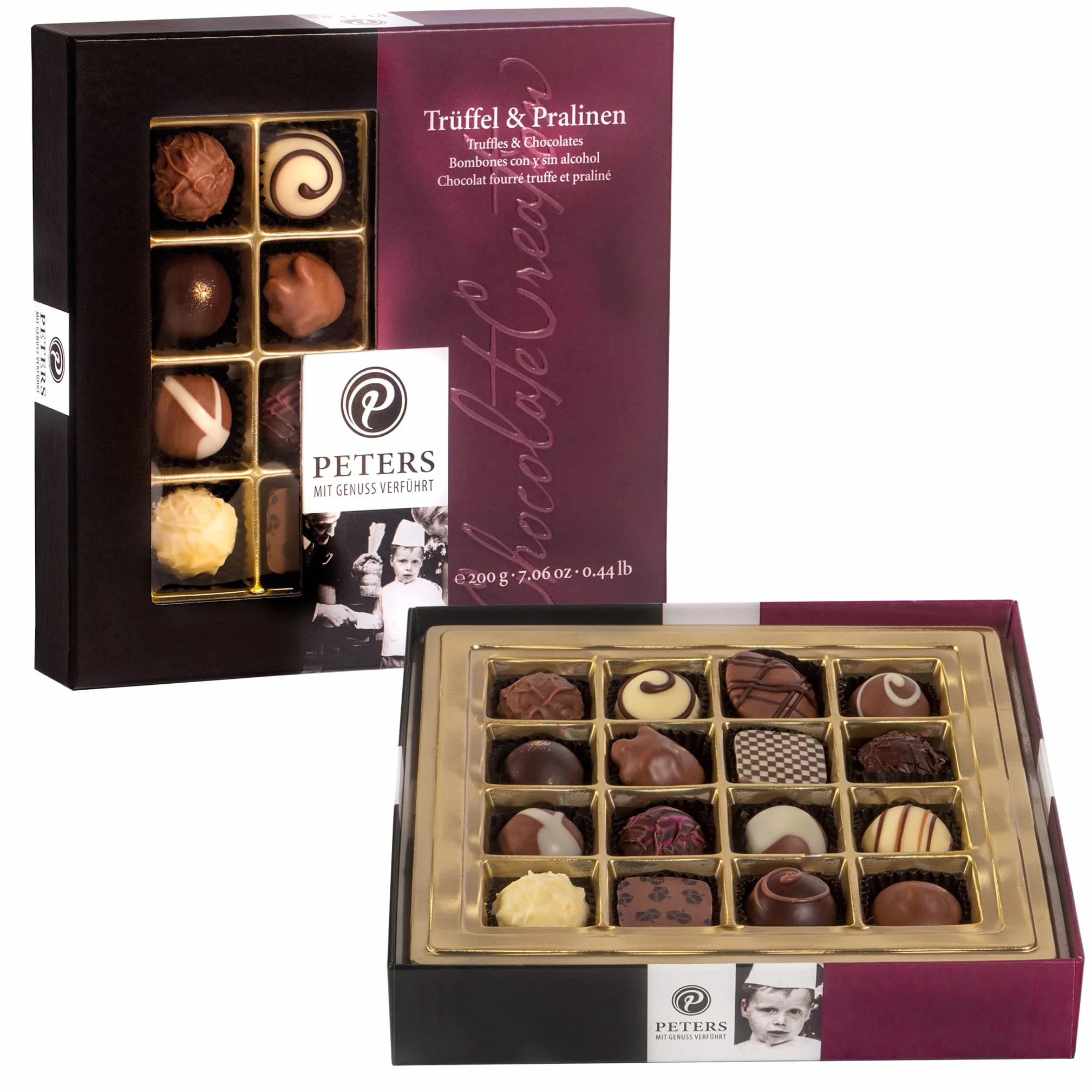 Peters Trüffel & Praliny 200 g pudełko na pralinki