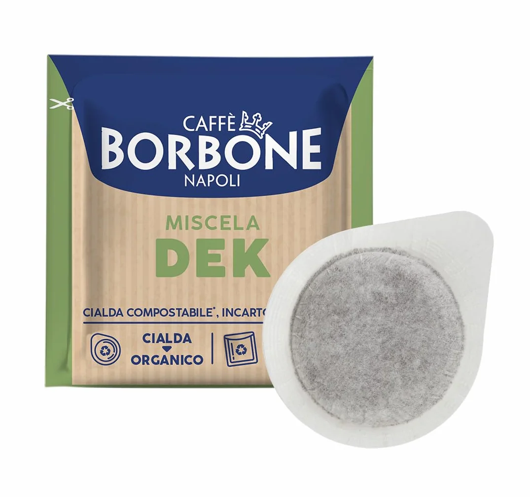 Caffè Borbone Kompostowalna Kapsułka do Kawy Bezkofeinowej Dek 150 Saszetek ESE 44 mm