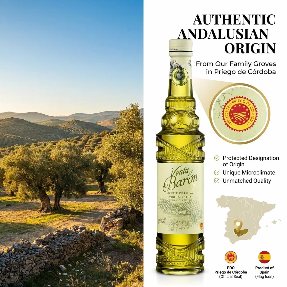 Oliwa z oliwek Extra Vergine z Kordoby Venta del Barón Nagradzana
