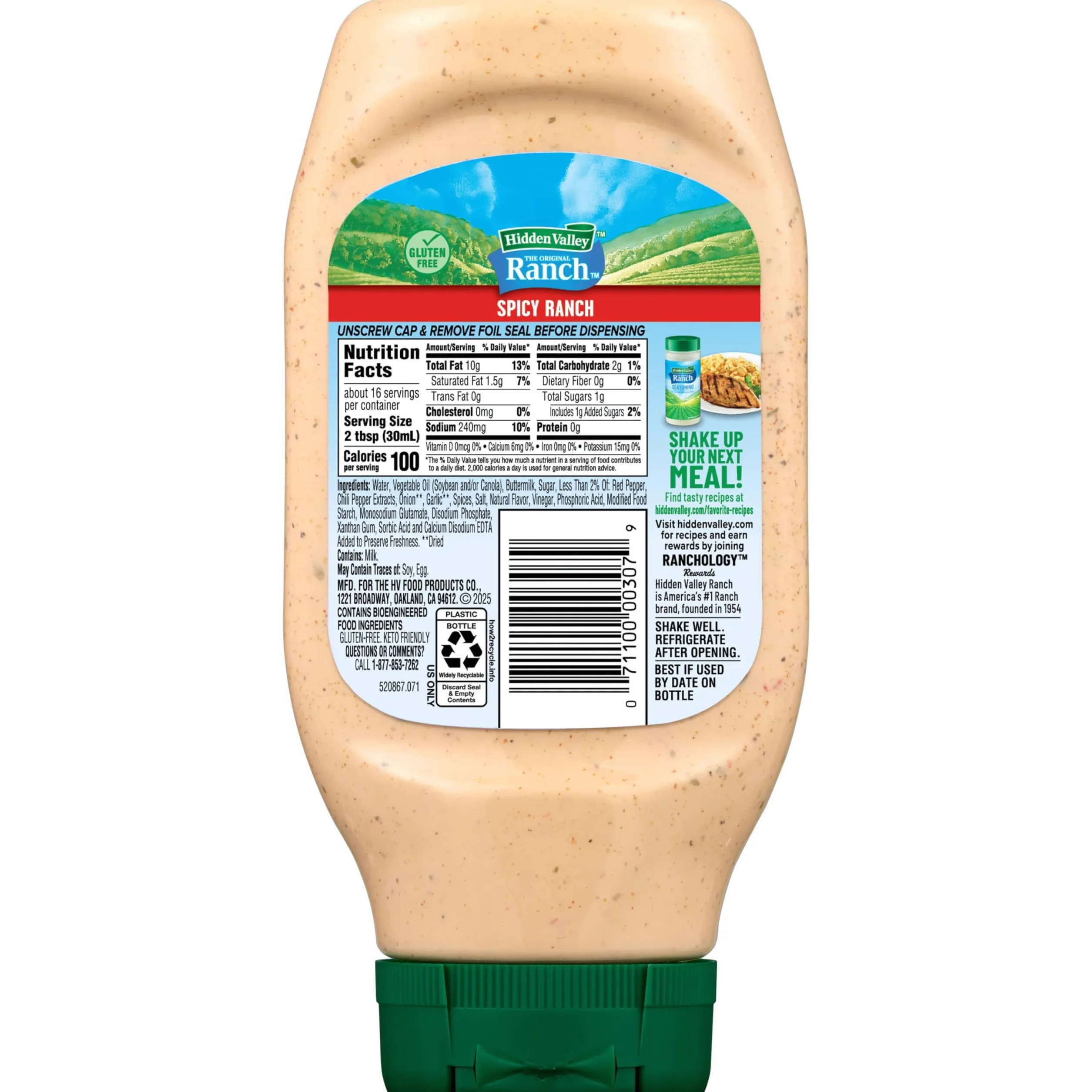 Hidden Valley Ranch Spicy Dressing 473ml