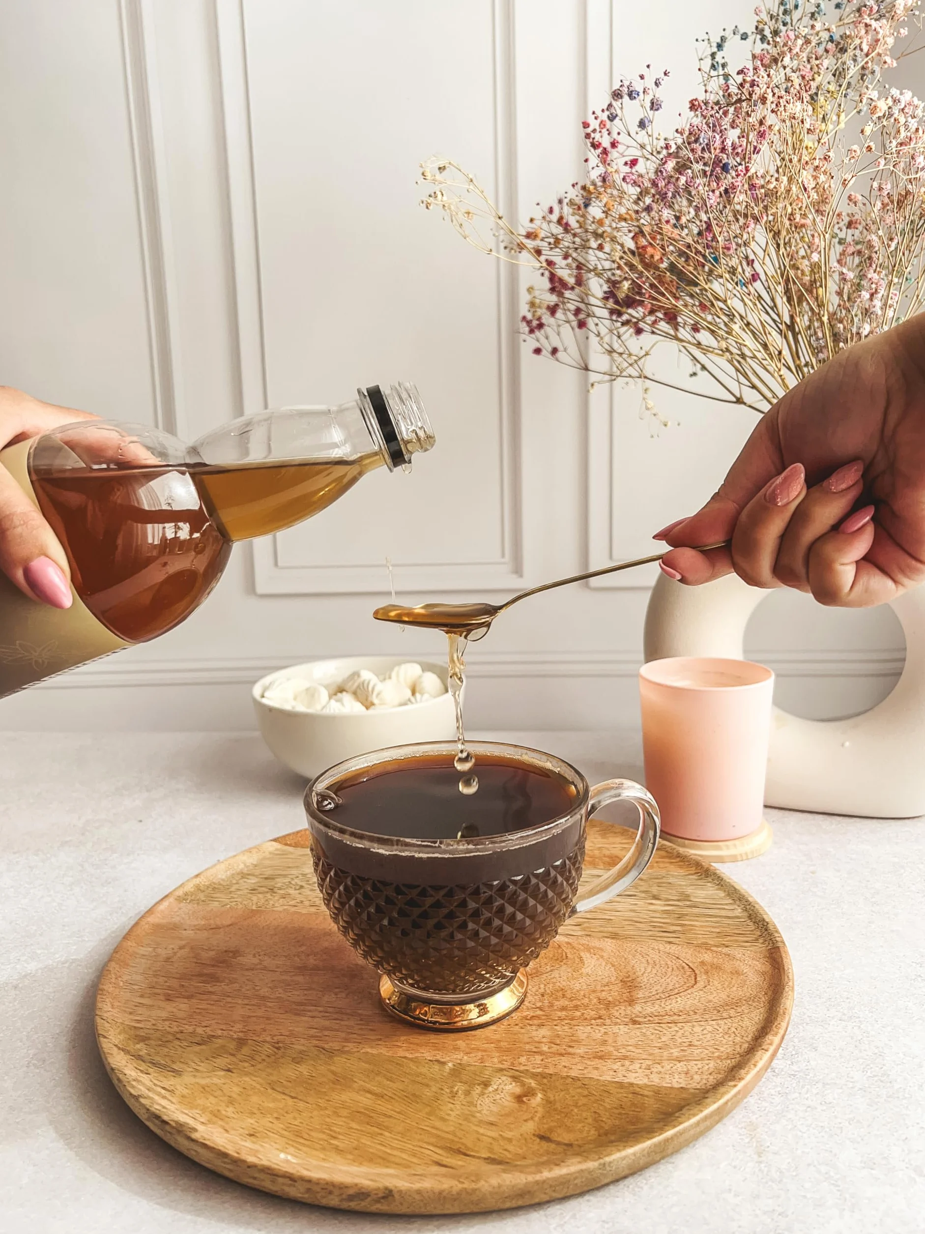 LoCCo Bezkaloryczny Syrop Barista do Kawy ze Stewią – Zero Kalorii, Bez Cukru, Keto (Smak Piernikowy) 1L