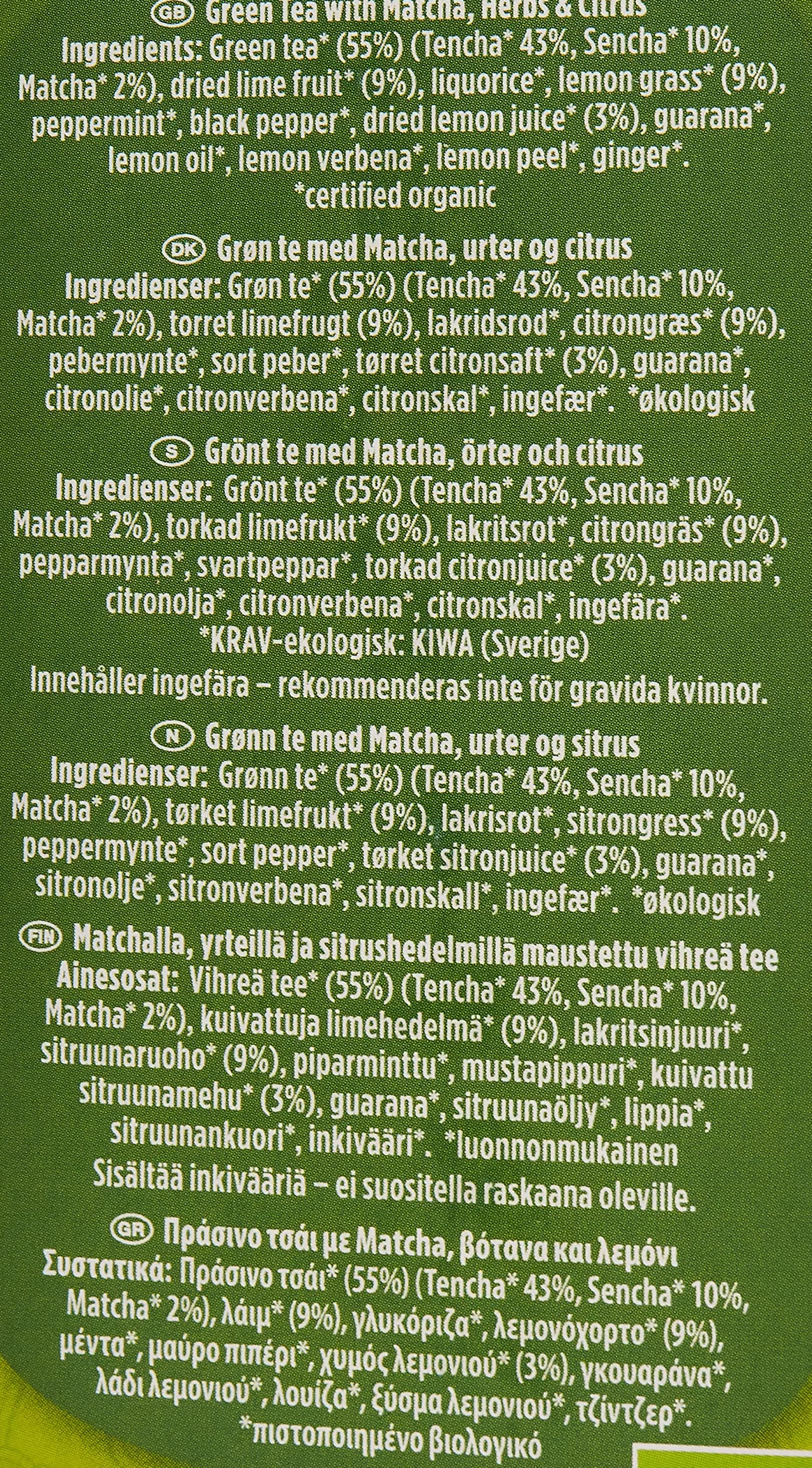 YOGI TEA Zielona matcha cytrynowa, 17 saszetek