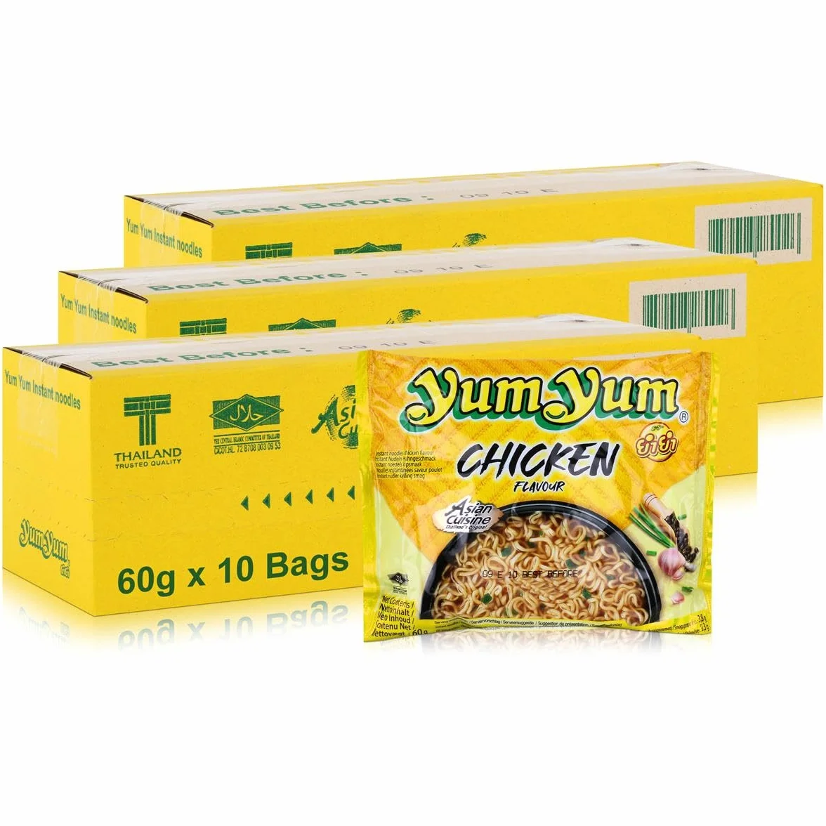 Yum Yum Zupa z makaronem instant z kurczakiem, 30 woreczków