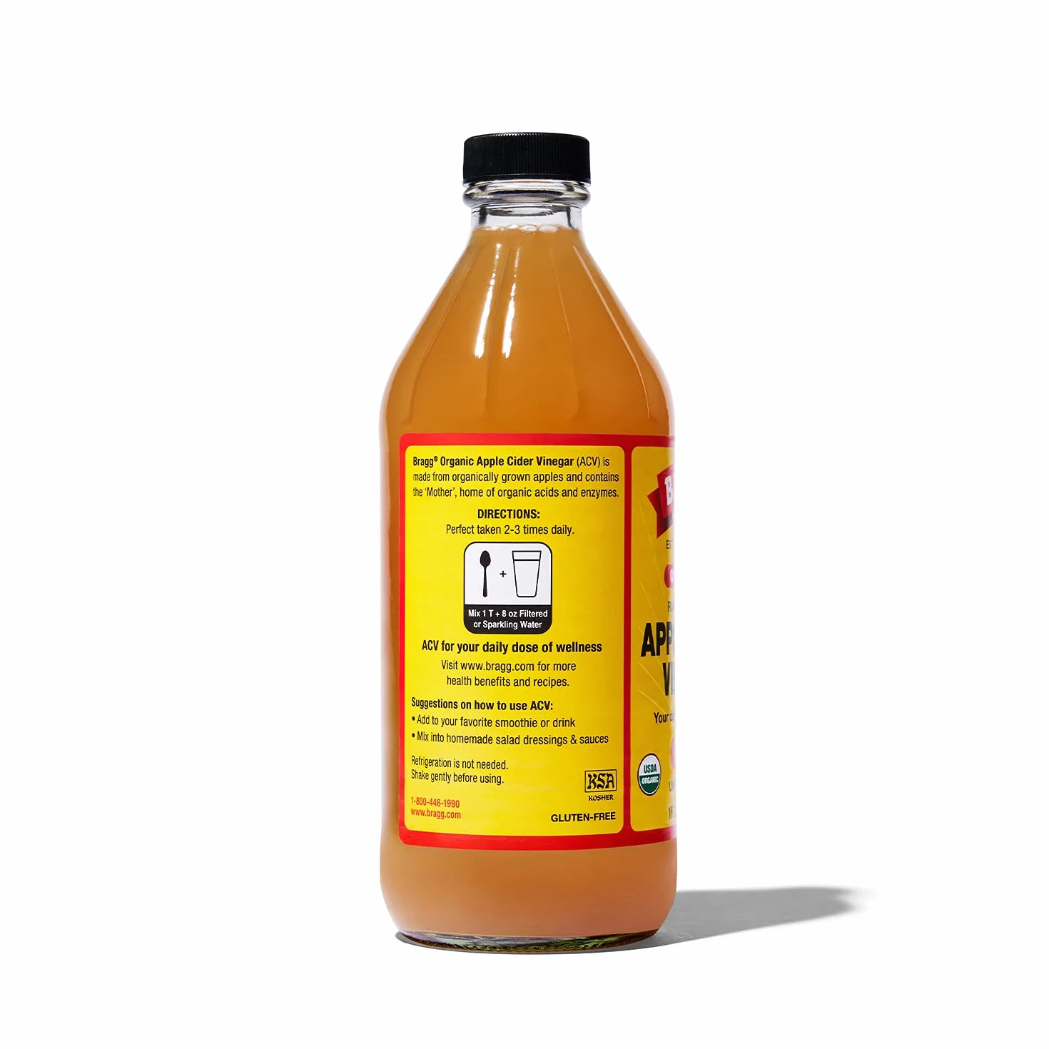 Bragg Apple Cider Vinegar Organiczny Surowy Niefiltrowany 16 Oz
