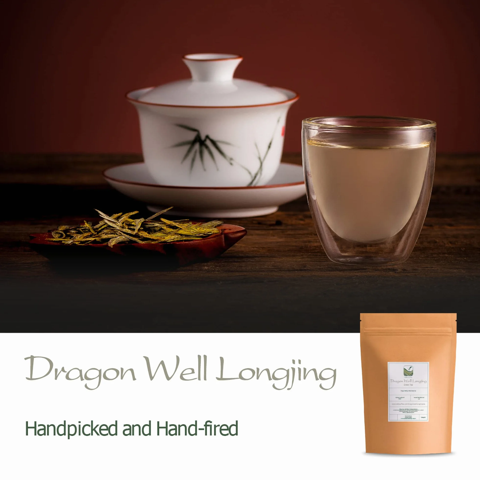 Dragon Well Green Tea - Longjing Loose Leaf Tea From China - Xihu Long Jing Chinese Tea - Lung Ching 50g