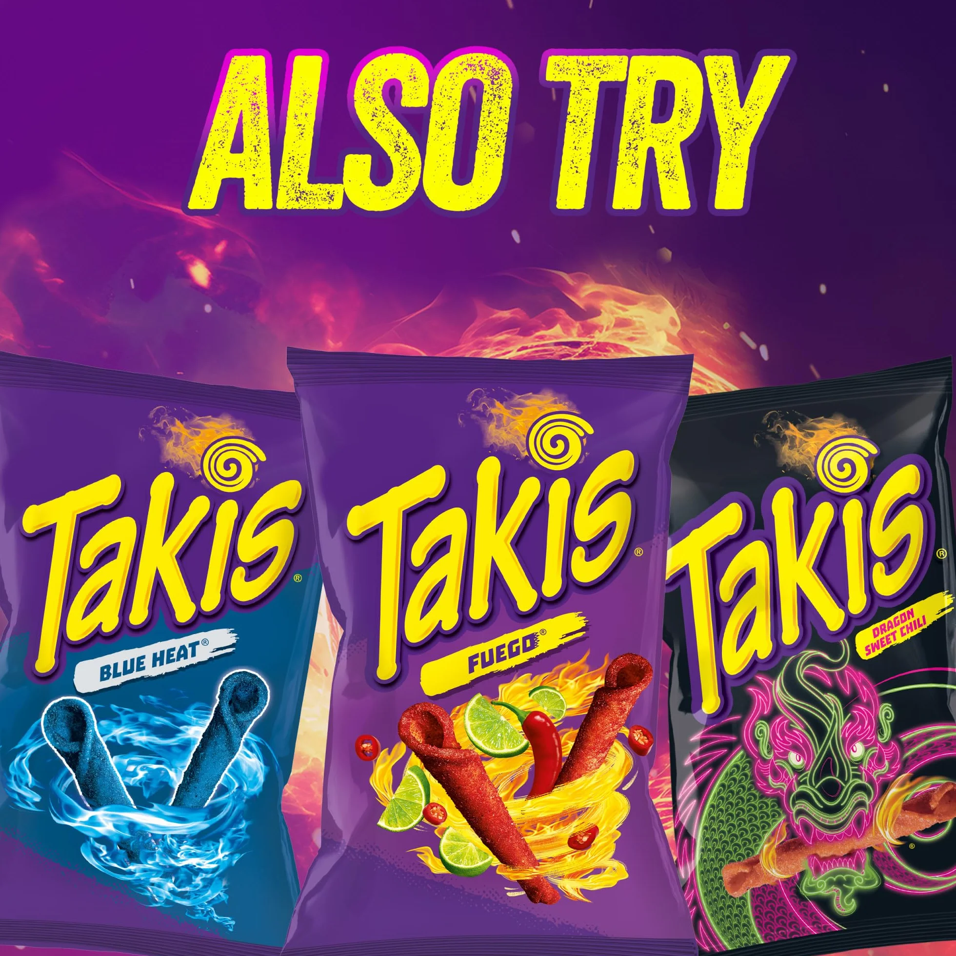 Takis 18 szt. 28 g opakowanie różnorodne chipsy tortilla mieszane smaki
