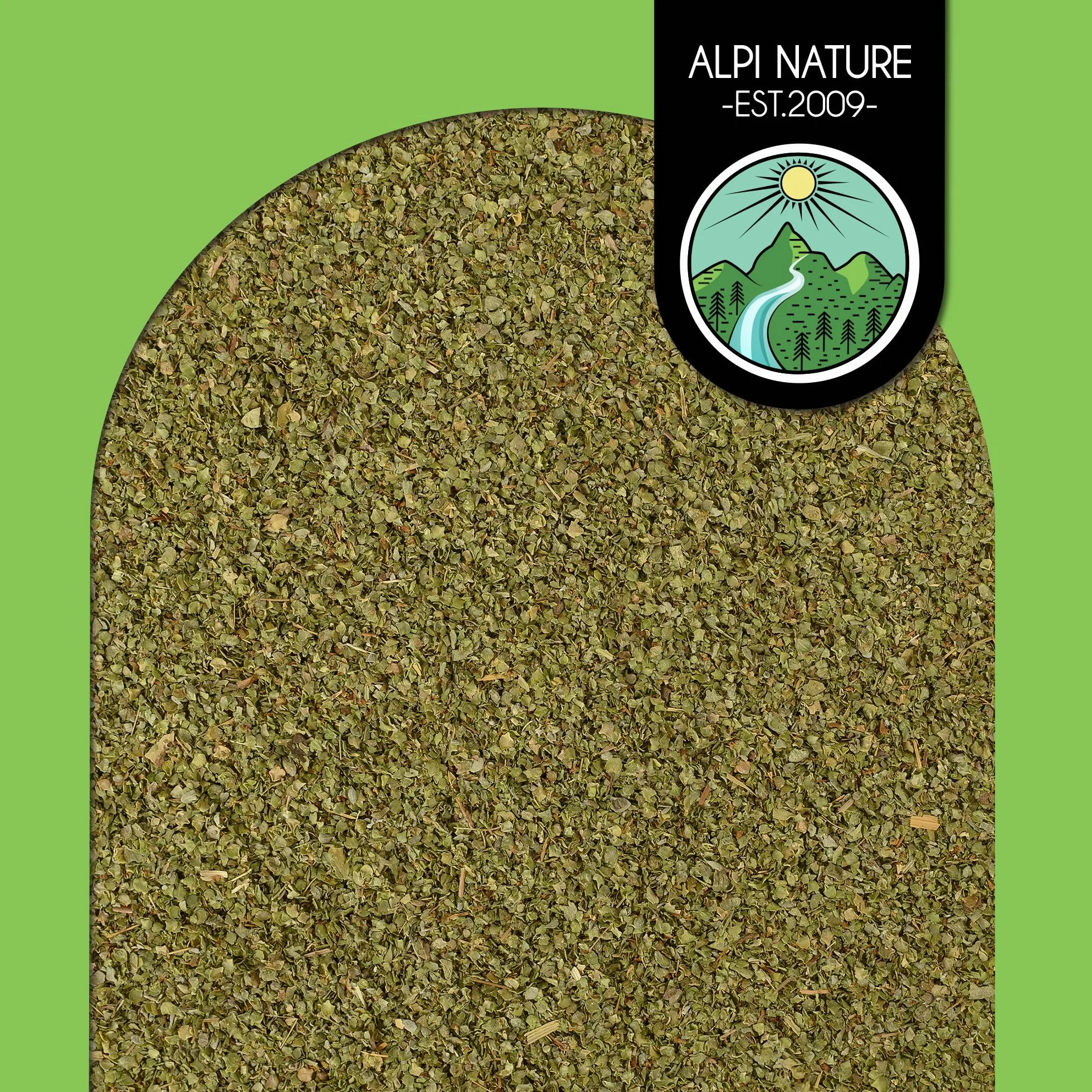 Alpi Nature Bio Majoran Reblelt (250 g) suszone majoran z kontrolowanej uprawy organicznej bez glutenu bez laktozy testu laboratoryjnego wegańskiego 100% naturalnego