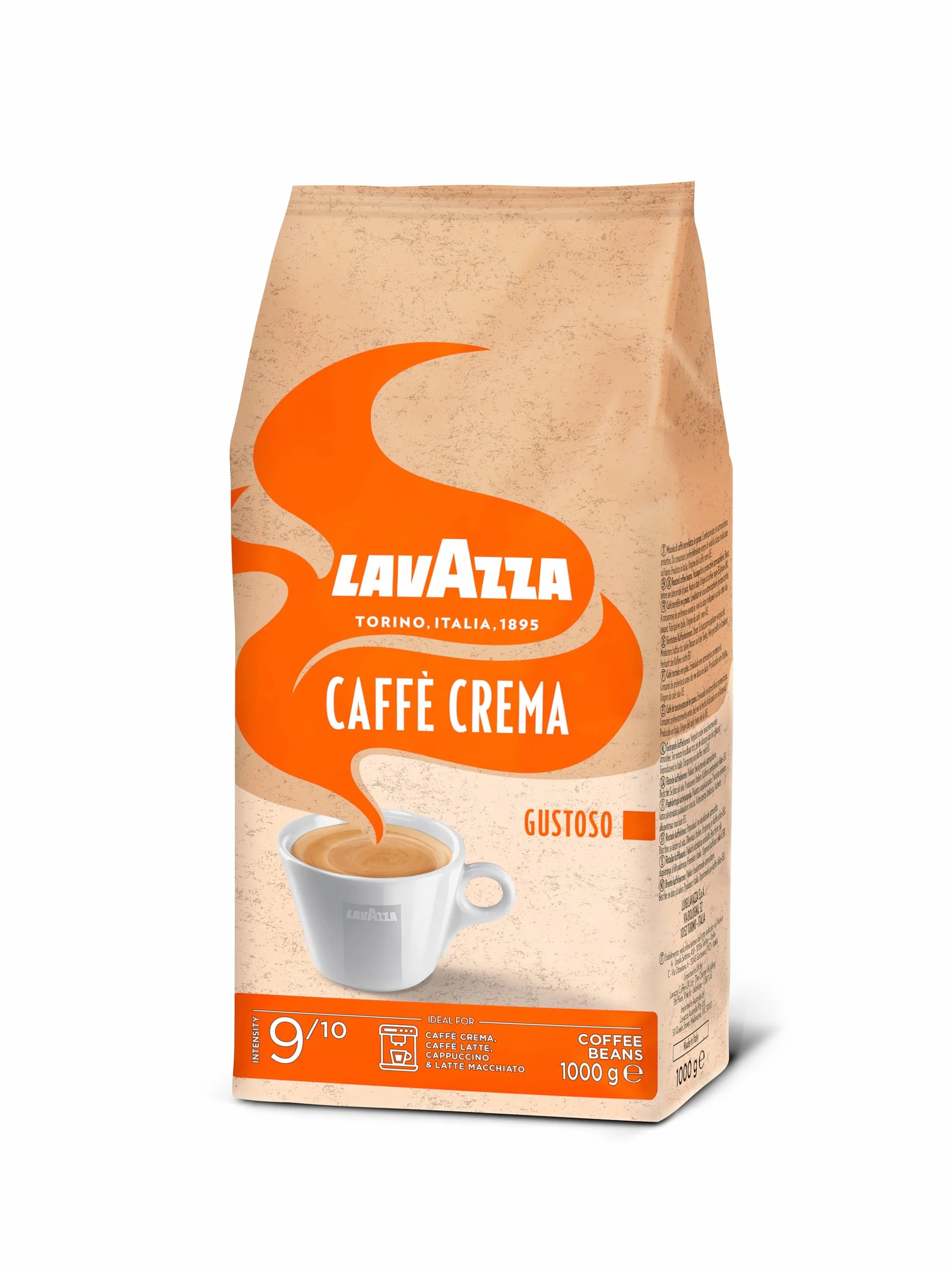Lavazza Caffè Crema Ziarna Kawy Crema Gustoso 1 kg
