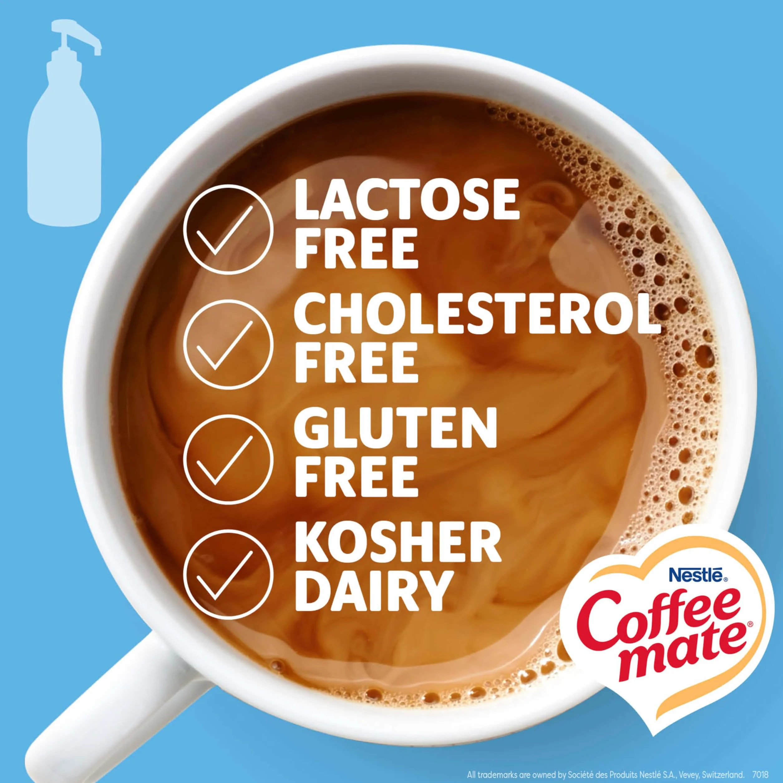 NESTLE Coffee Mate Coffee Creamer French Vanilla 1,5 l butelka z pompką na płyn opakowanie 2 szt