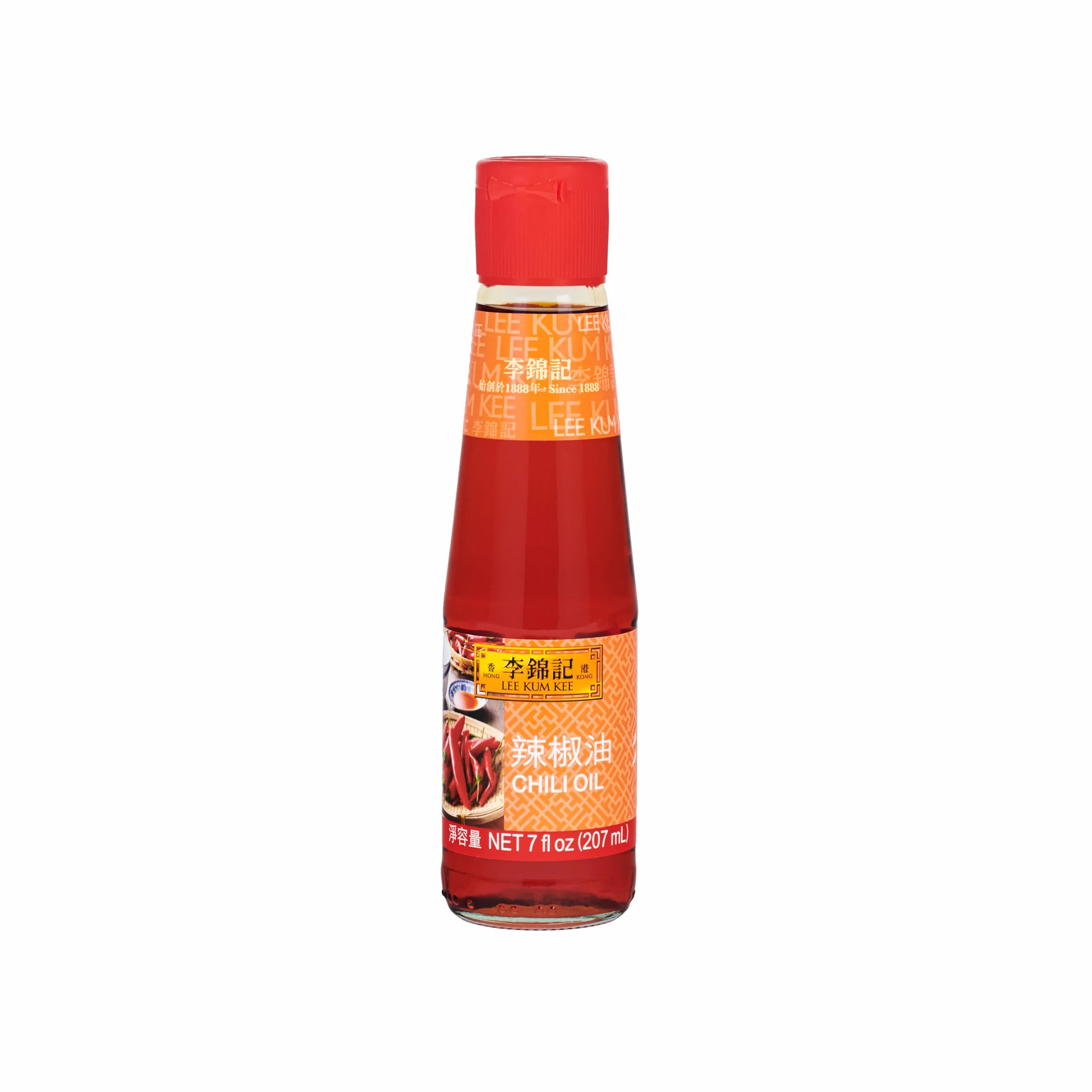 Lee Kum Kee Olejek chili – olejek przyprawowy z ognistych papryczek chili – 1 x 207 ml