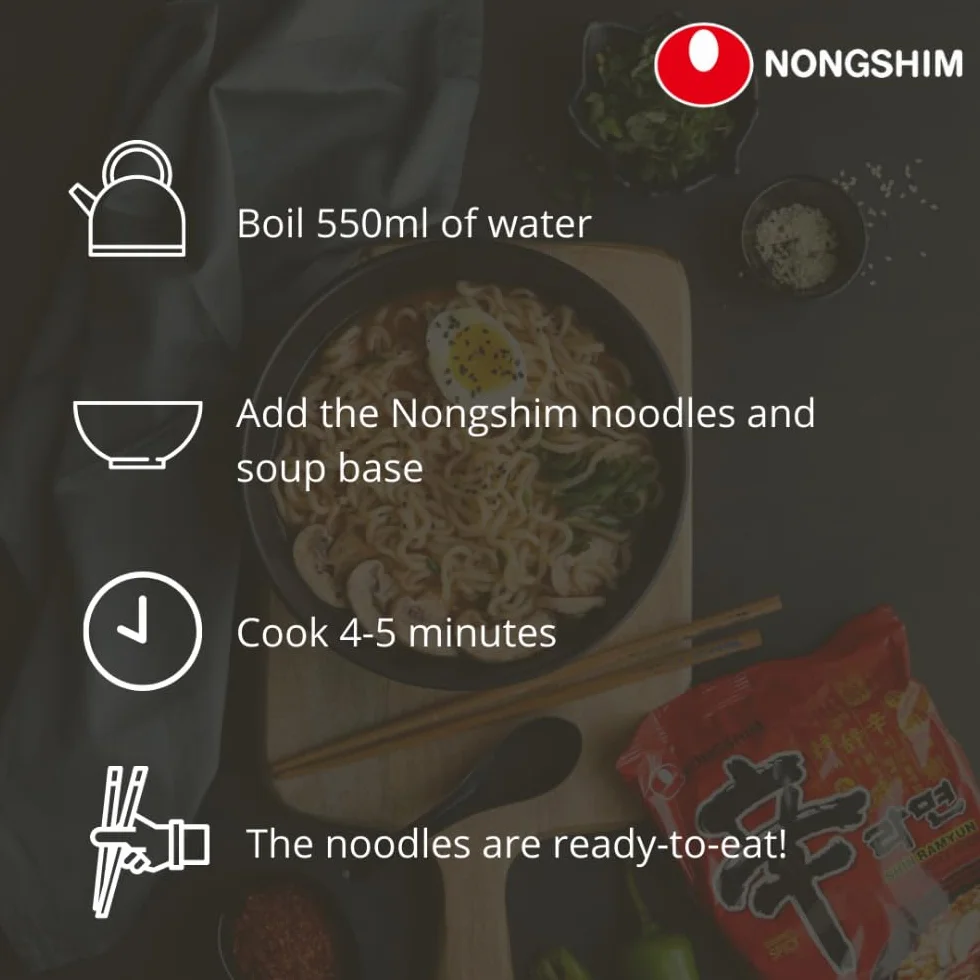 Nong Shim Makaron Błyskawiczny Chapaghetti 140 g 20 Sztuk