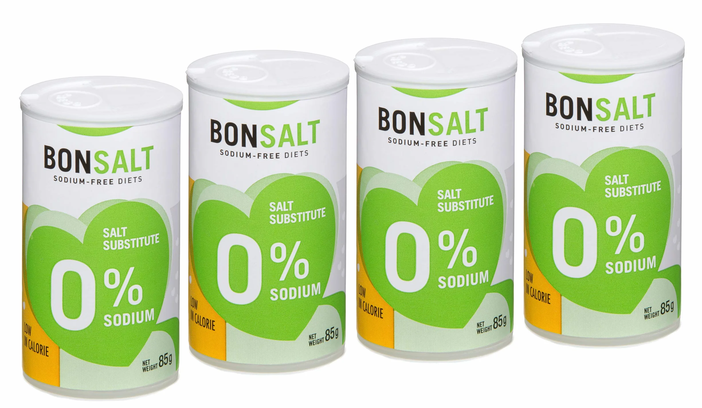 Sól bez sodu - Bonsalt Alternatywa dla soli o 0 sodu - Sól Substytut soli zwykłej - Idealny w dietach o niskiej zawartości sodu - Niska zawartość kalorii - Keto - Castello since 1907-4 x 85g = 340g
