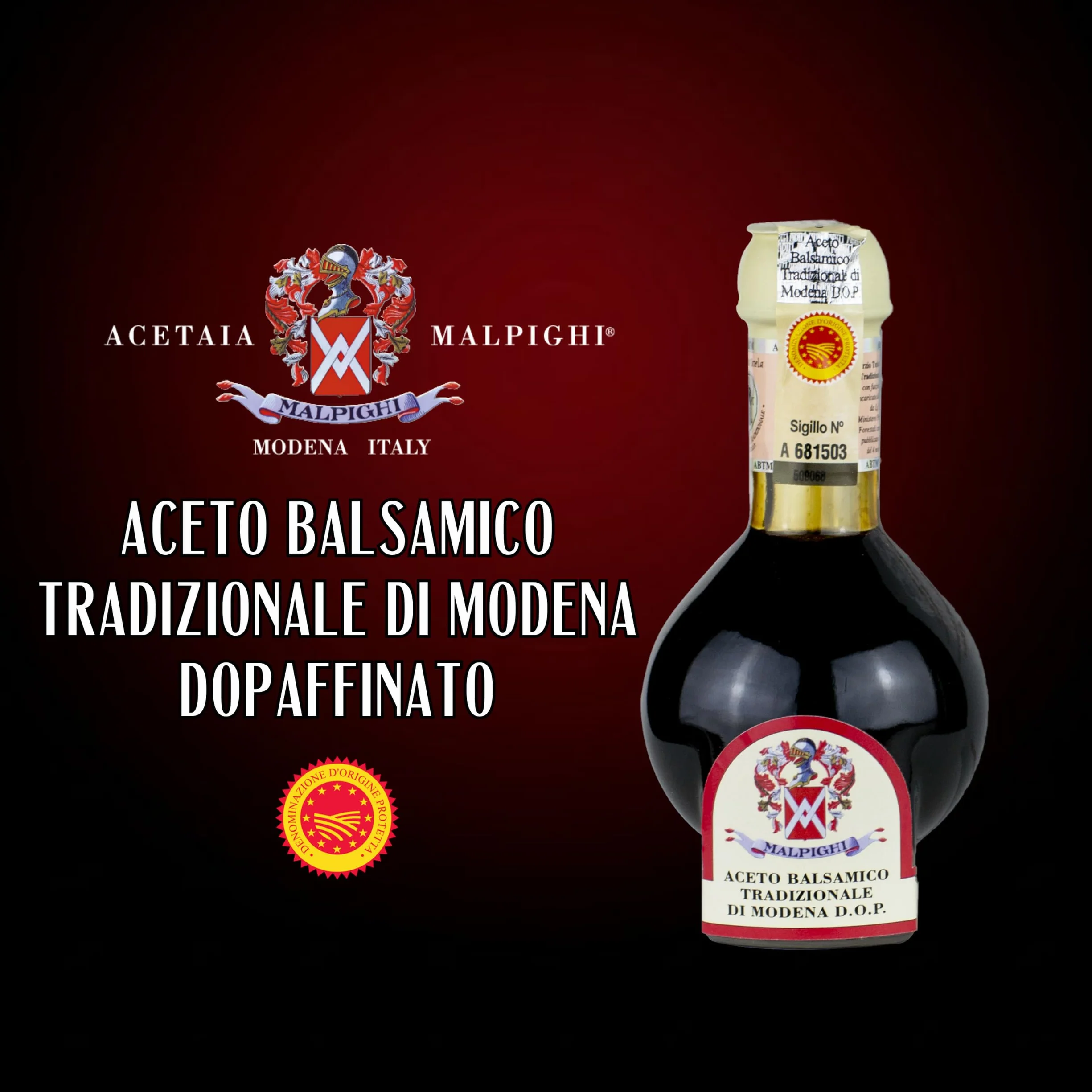 Acetaia Malpighi Tradycyjny Ocet Balsamiczny z Modeny DOP 12+ lat 100 ml