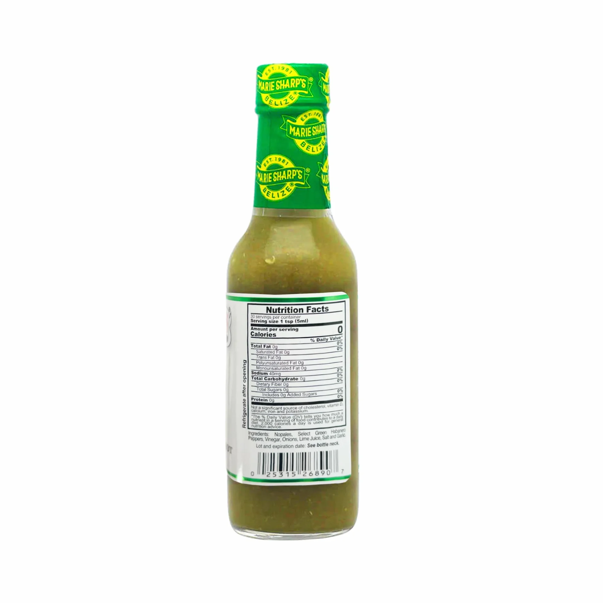 Marie Sharp's – Green Habanero Pepper sos – 148 ml