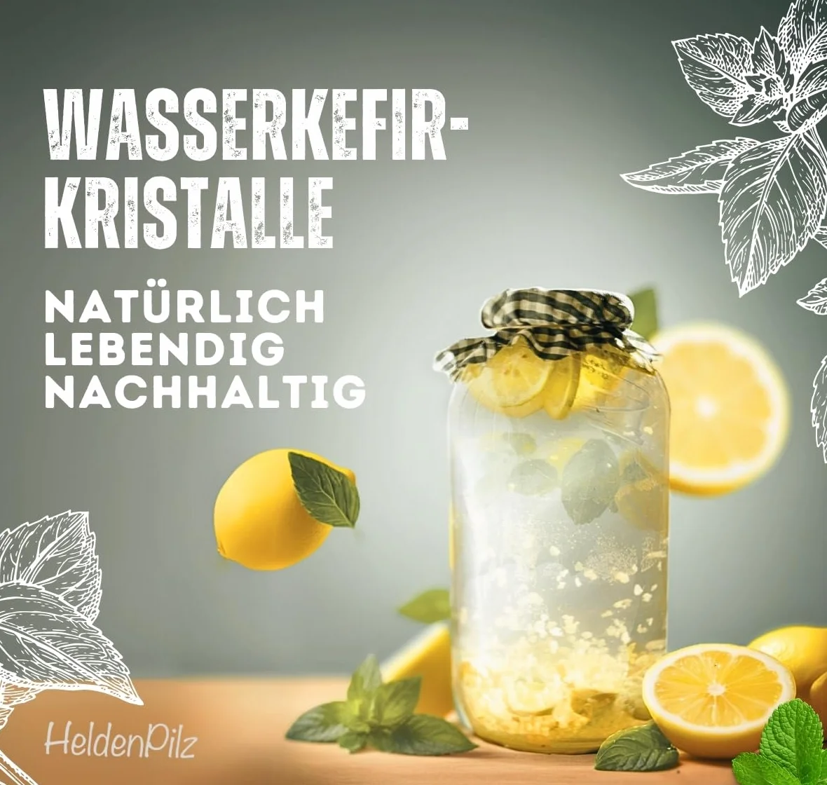 HeldenPilz zestaw startowy organicznego kefiru wodnego 30 g
