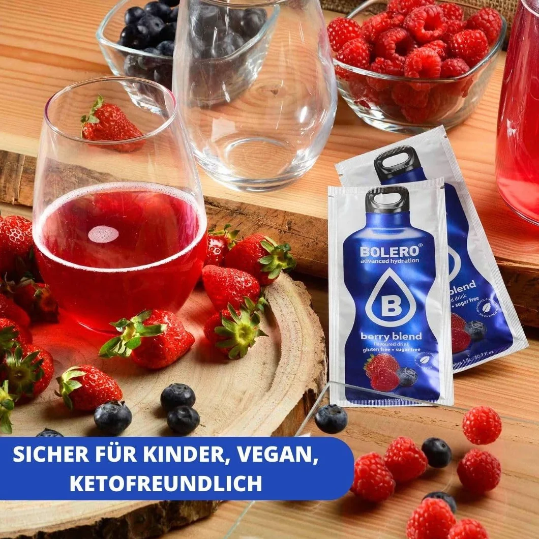 Bolero Drinks FOREST FRUITS 24x9g Orzeźwiający napój bez cukru słodzony stewią Witamina C dla diabetyków