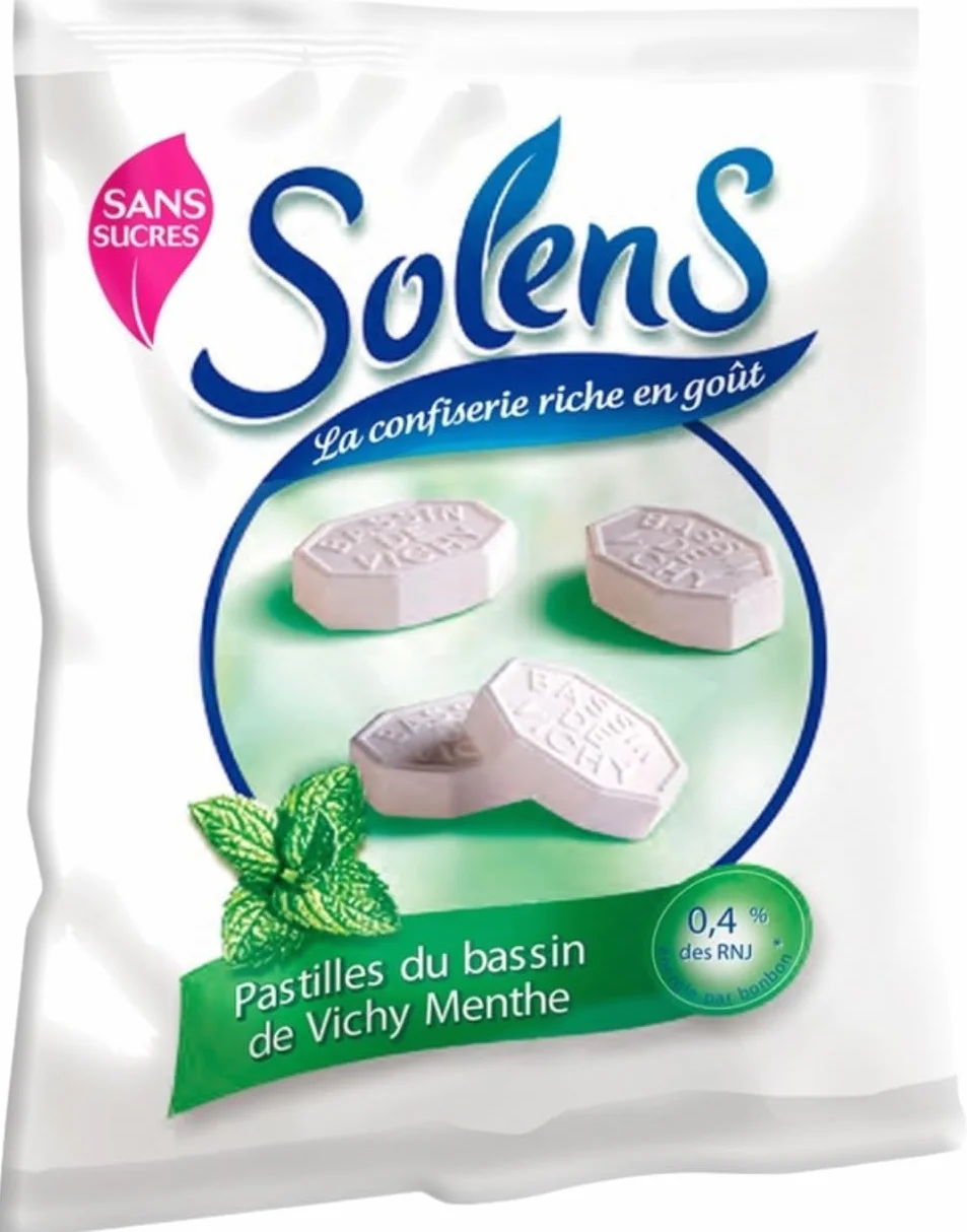 Pastilles du bassin de Vichy menthe sans sucres 100g