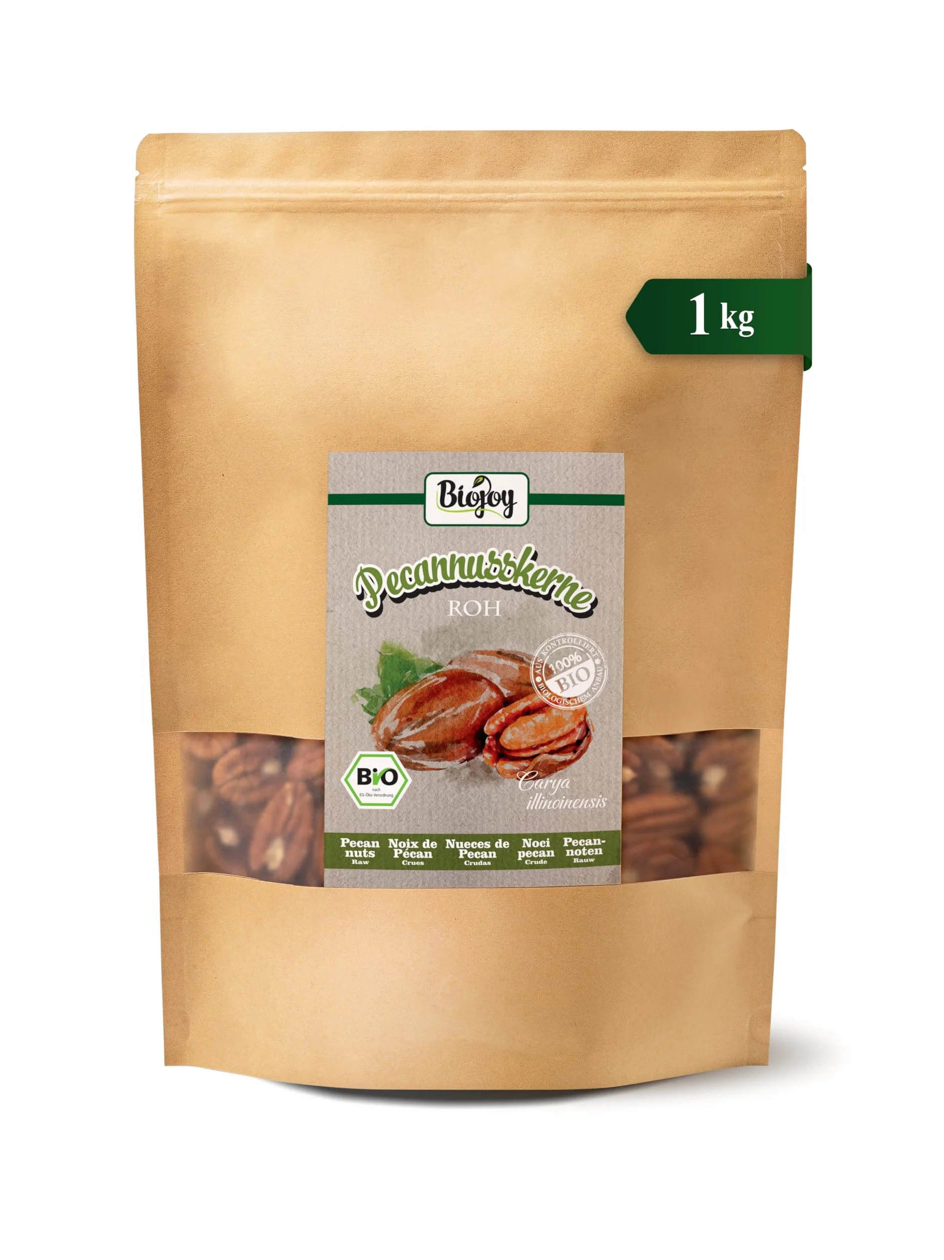 Biojoy BIO-Orzechy pekan połówki surowe niesolone 1 kg