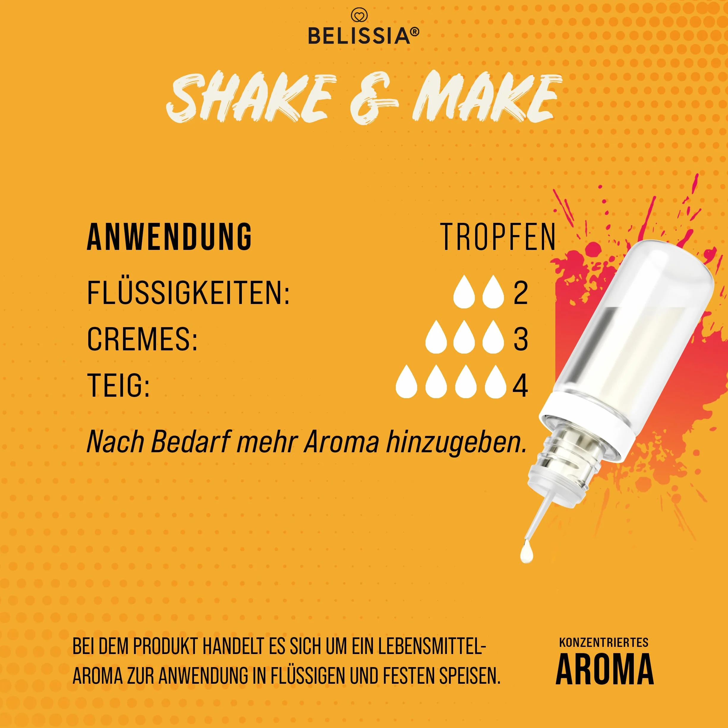 Belissia Shake and Make Set Greatest Hits 6x10ml aromat spożywczy 120ml butelka shaker