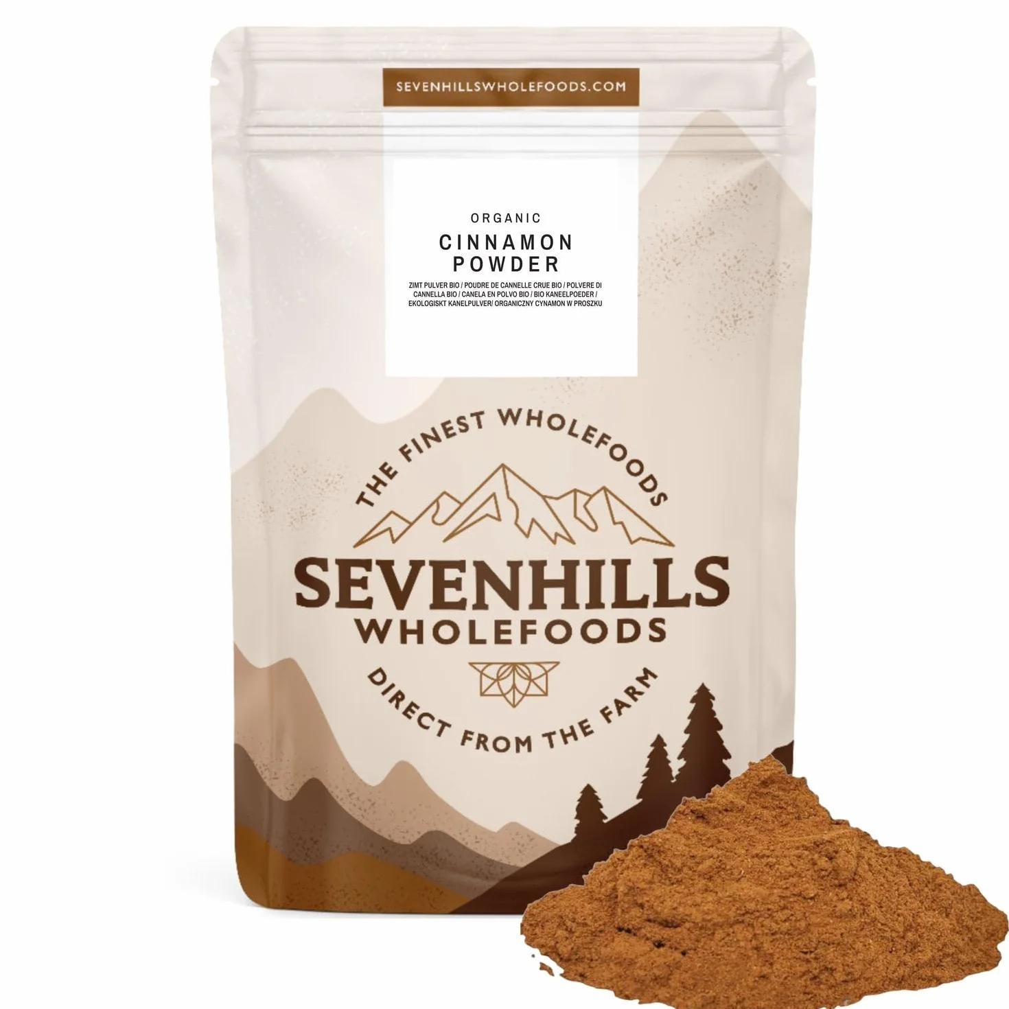 Sevenhills Wholefoods Organiczny Cynamon Cejloński W Proszku 200g