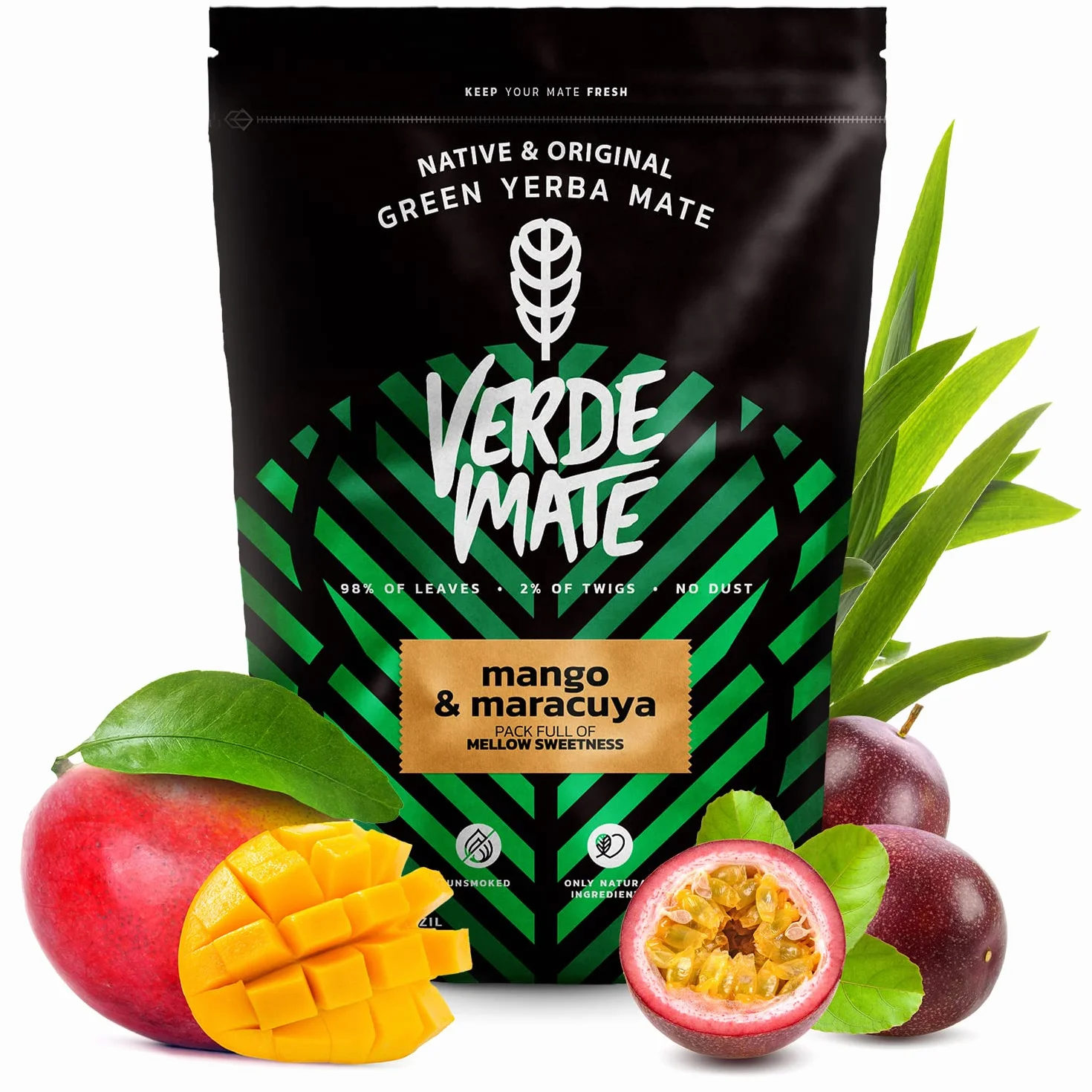 Verde Mate Green Fruity Yerba Mate 3 x 500 g mango maracuya ananas dragon brazylijski