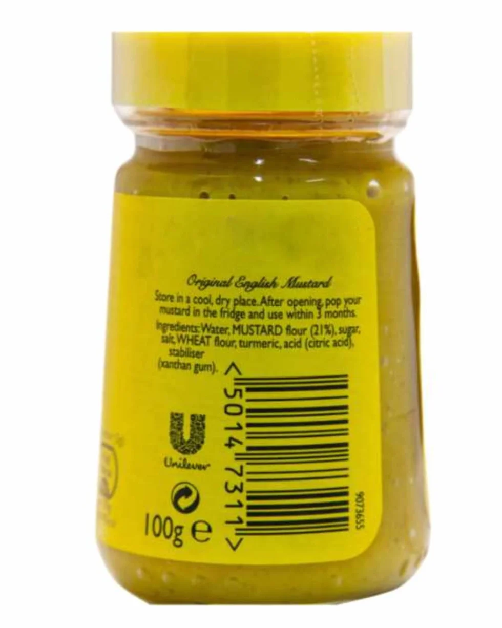 Colman's Oryginalna angielska musztarda pikantny klasyk 4 x 100 g