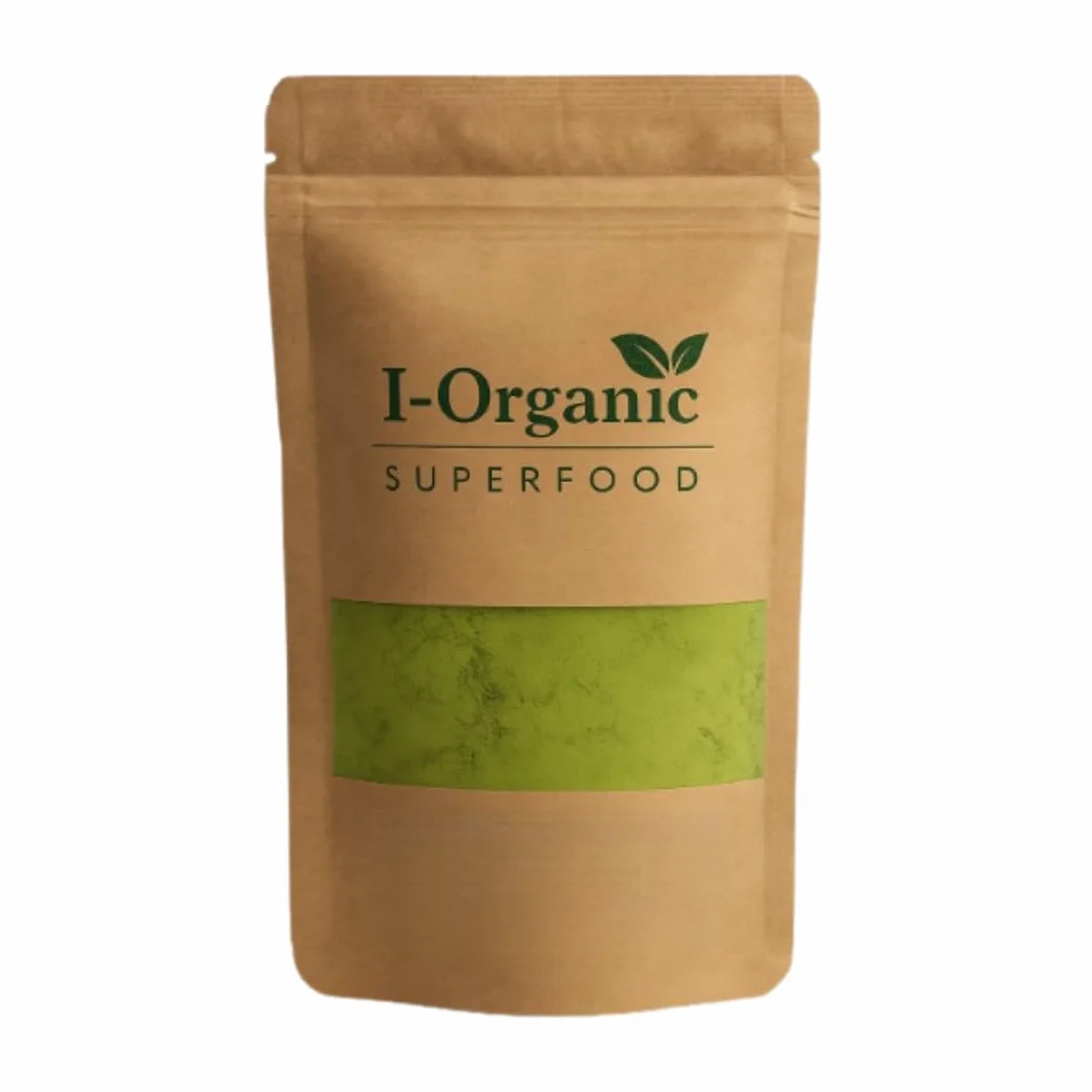 I-Organic Organiczna chińska matcha 100g, Zielona herbata w proszku, Bogata w antyoksydanty L-teaninę kofeinę, Wspomaga metabolizm, Poprawia koncentrację i poziom energii