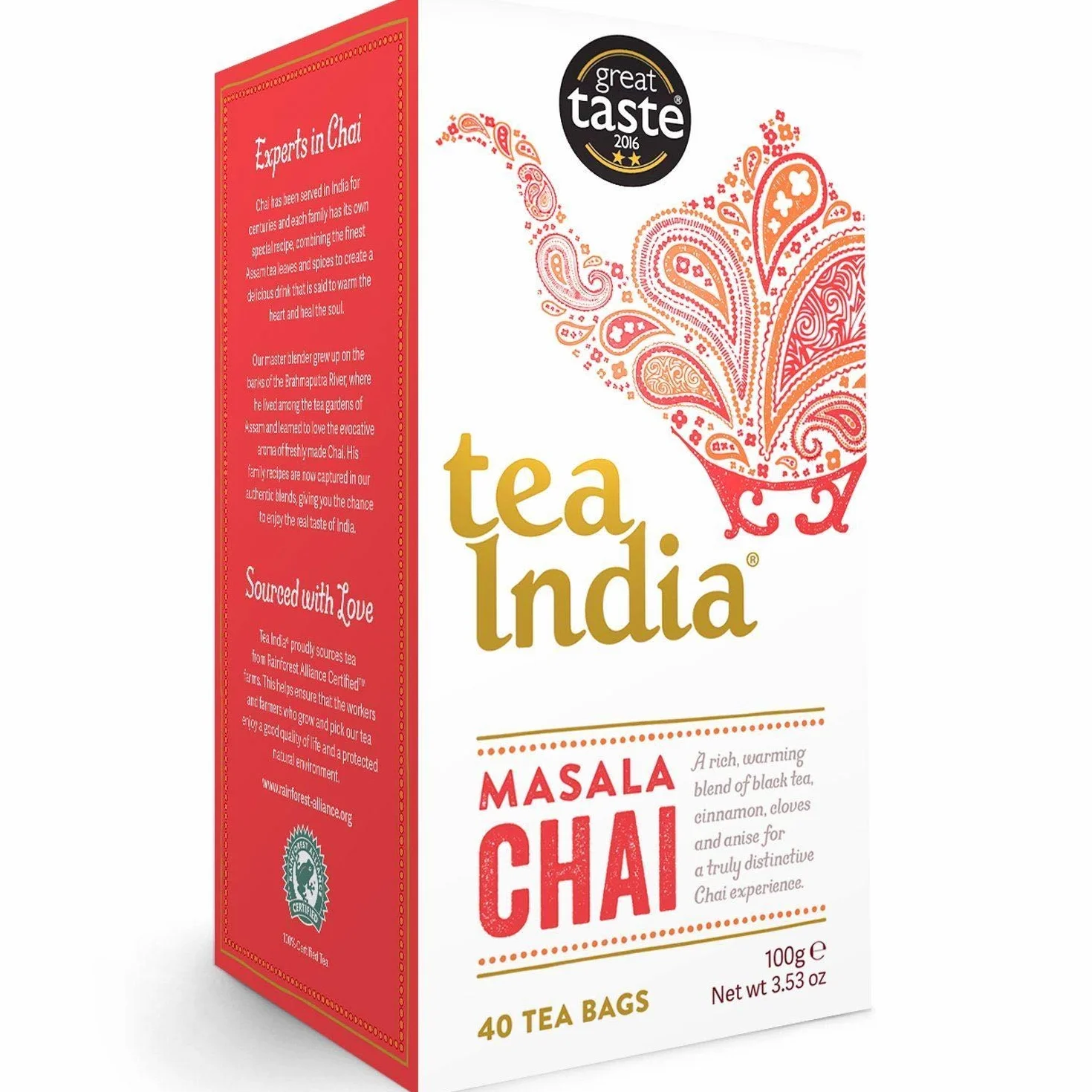 Tea India Masala Chai 40 pudełek | 2 x 40 torebek