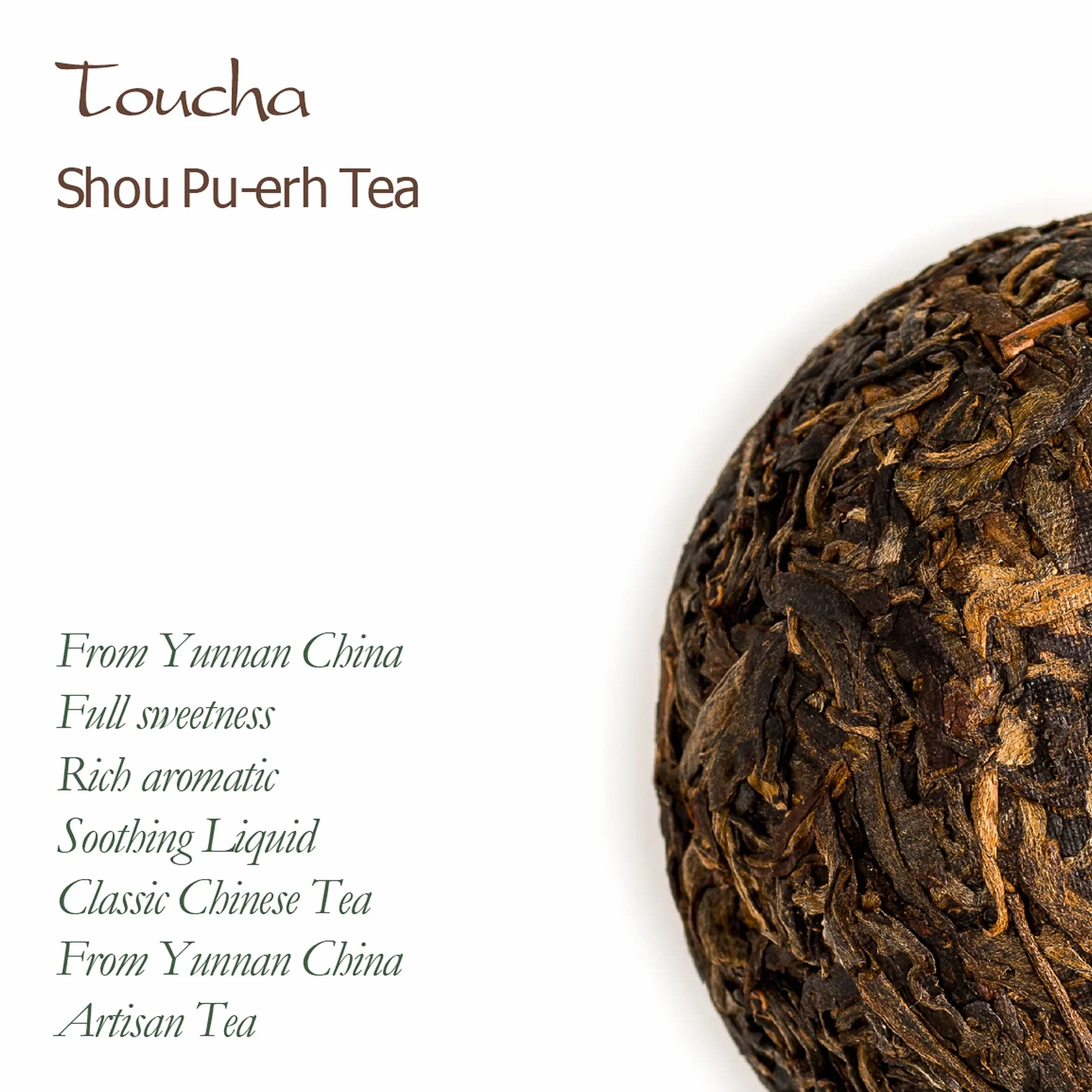 Toucha Pu-erh Tea Yunnan China - Tou Cha Bird Nest Pressed Chinese Puer Tea 100g