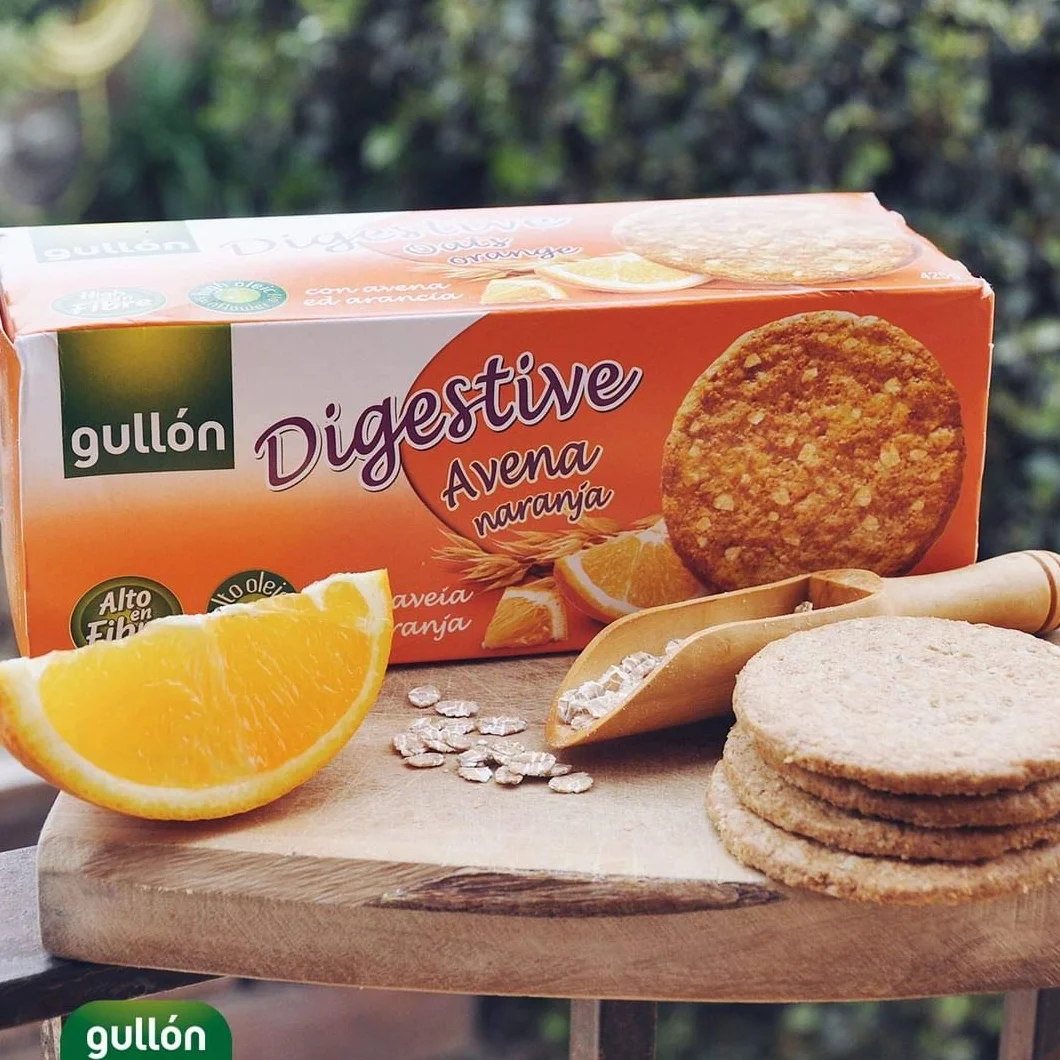 Gullón Digestiva ciastka z owsem i pomarańczą 425 g