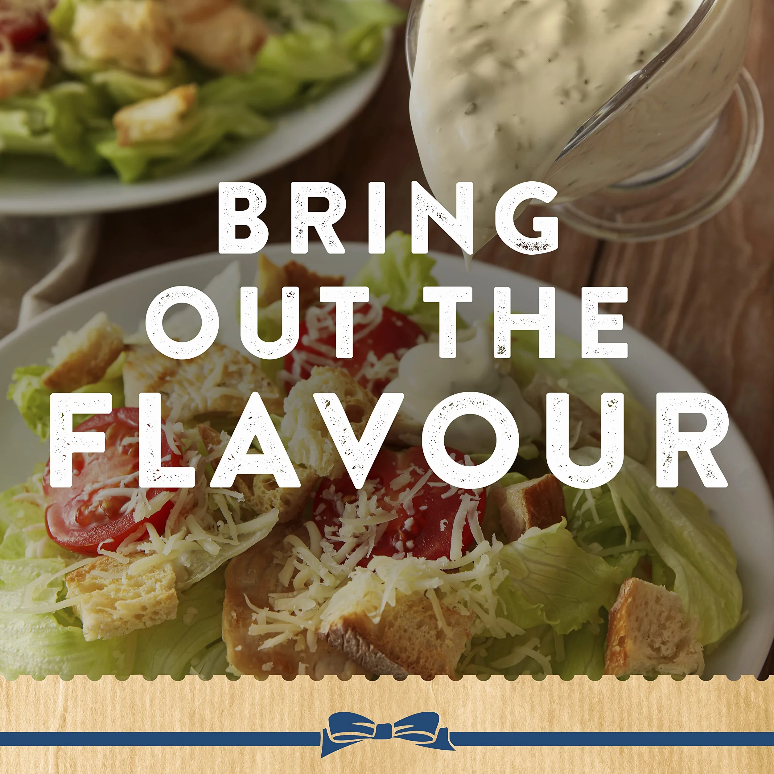 Hellmann's Real Caesar Salad Dressing & Dip wegetariańska przyprawa wolna od sztucznych barwników i aromatów do sałatek, kanapek, burgerów i dipów, 250 ml